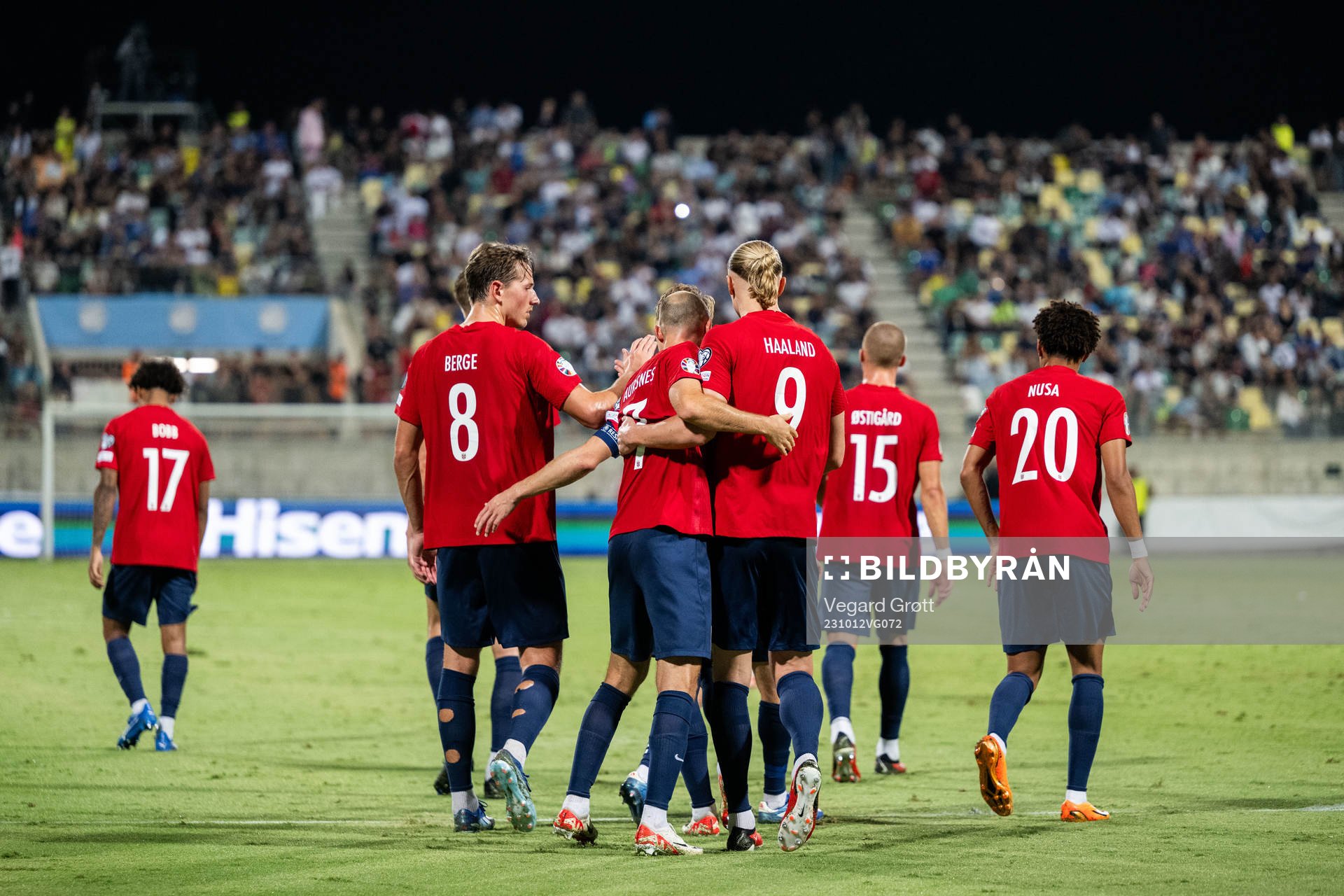 Erling Braut Haaland of Norway celebrates