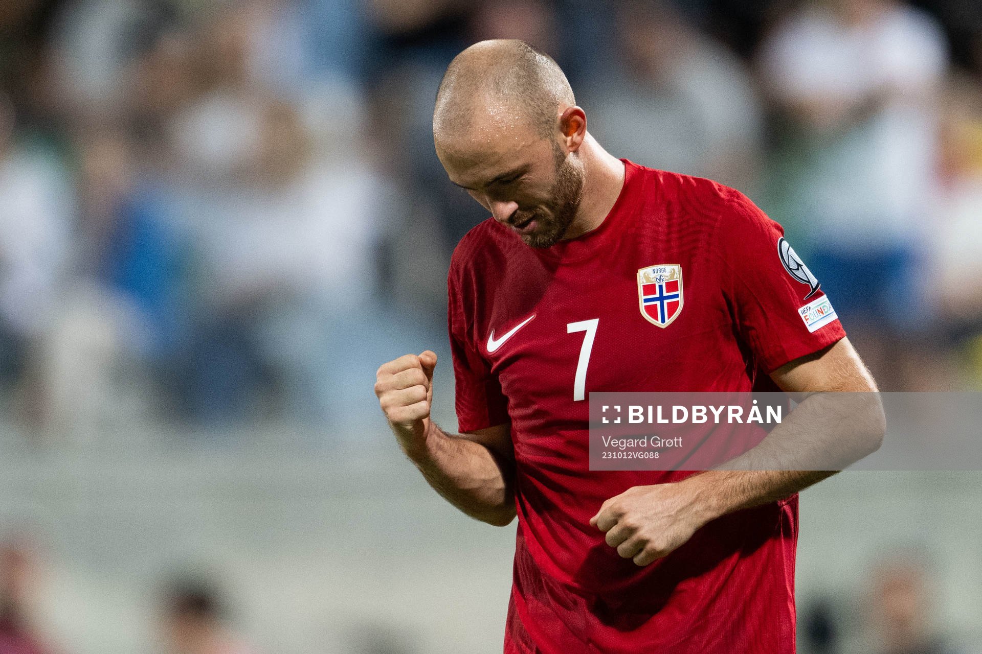 Fredrik Aursnes of Norway celebrates