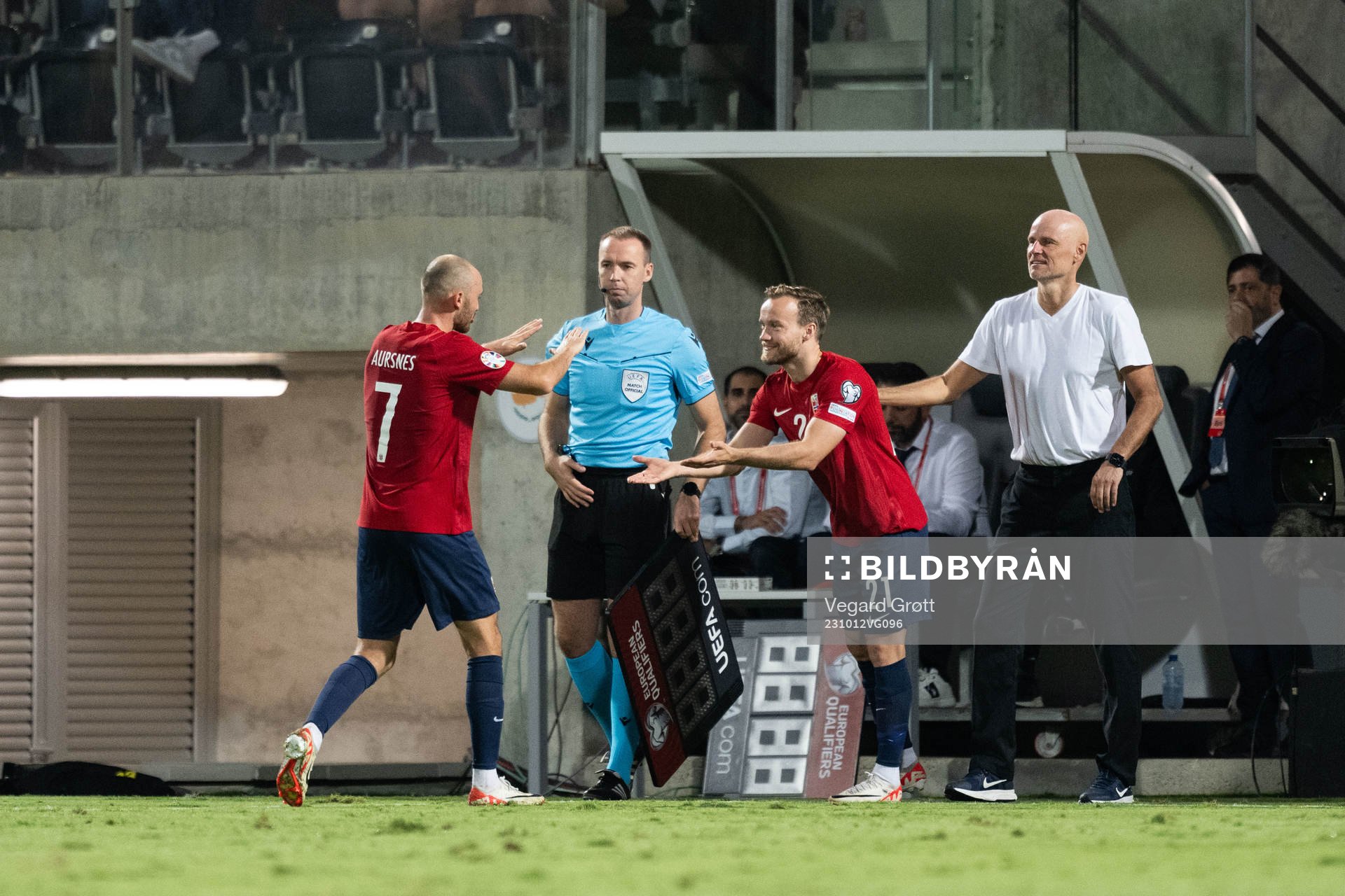 Fredrik Aursnes, Bård Finne and Head coach Ståle