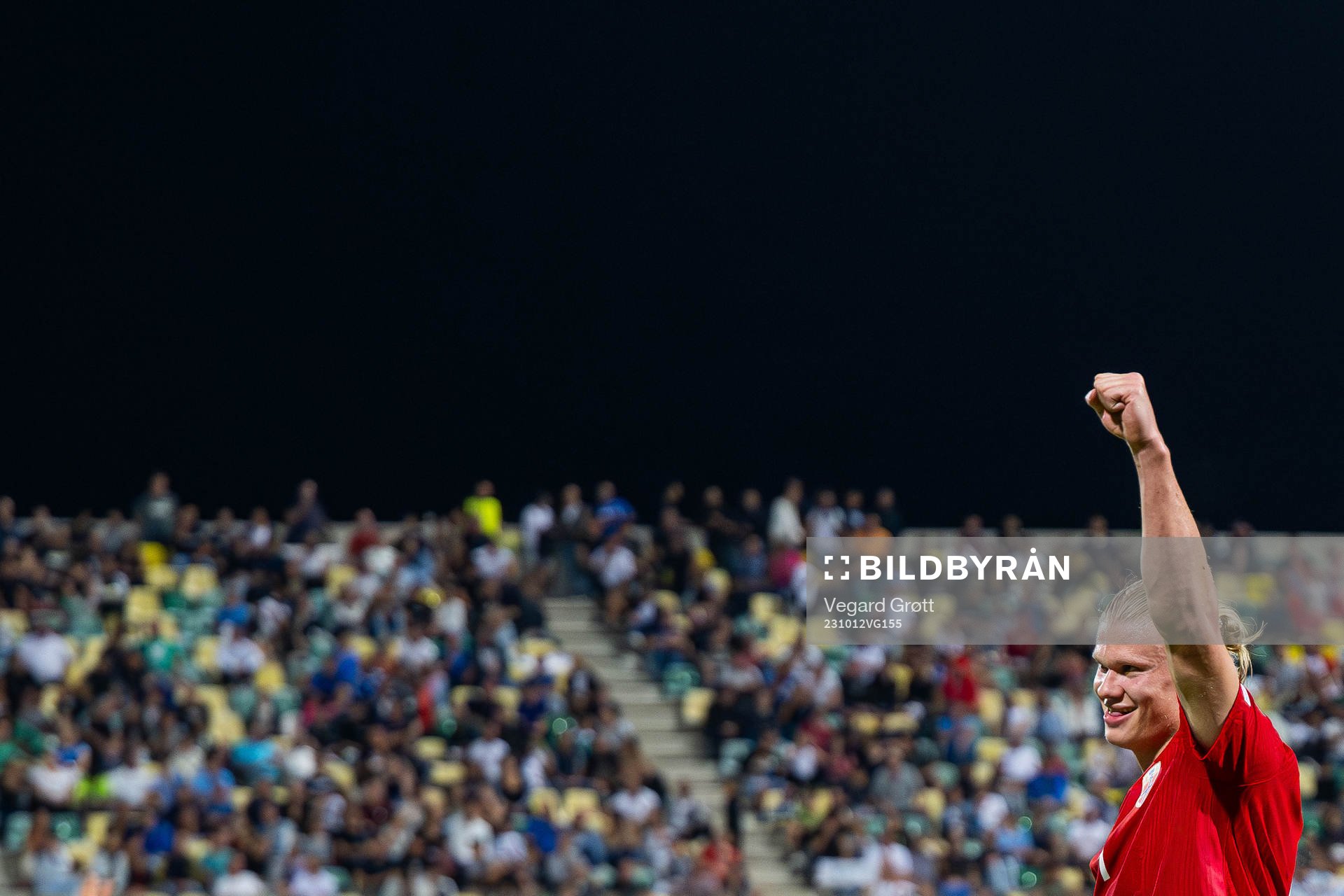 Erling Braut Haaland of Norway celebrates