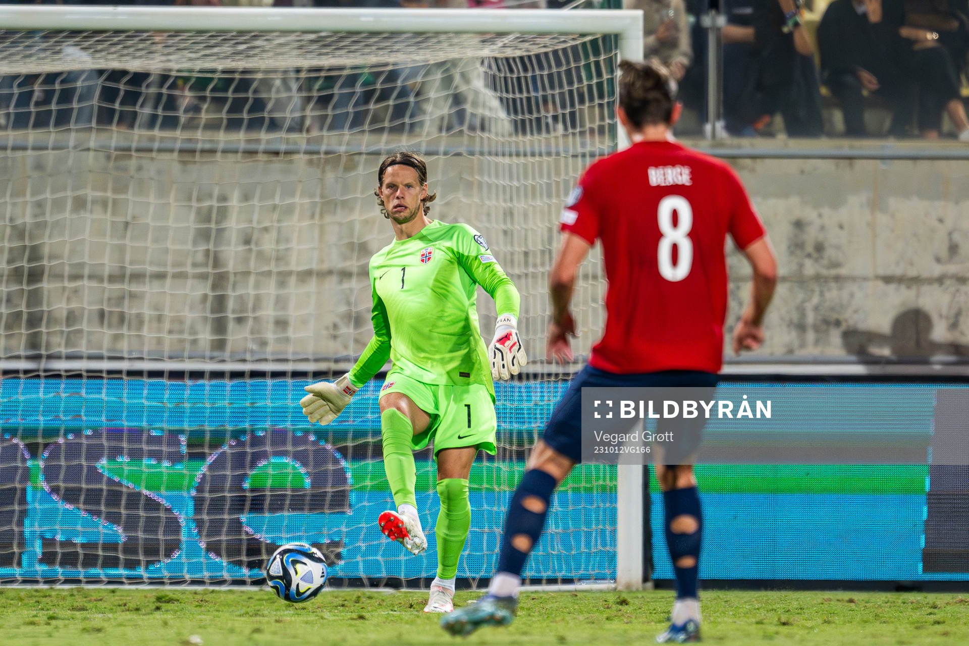 Goalkeeper Ørjan Håskjold Nyland of Norway