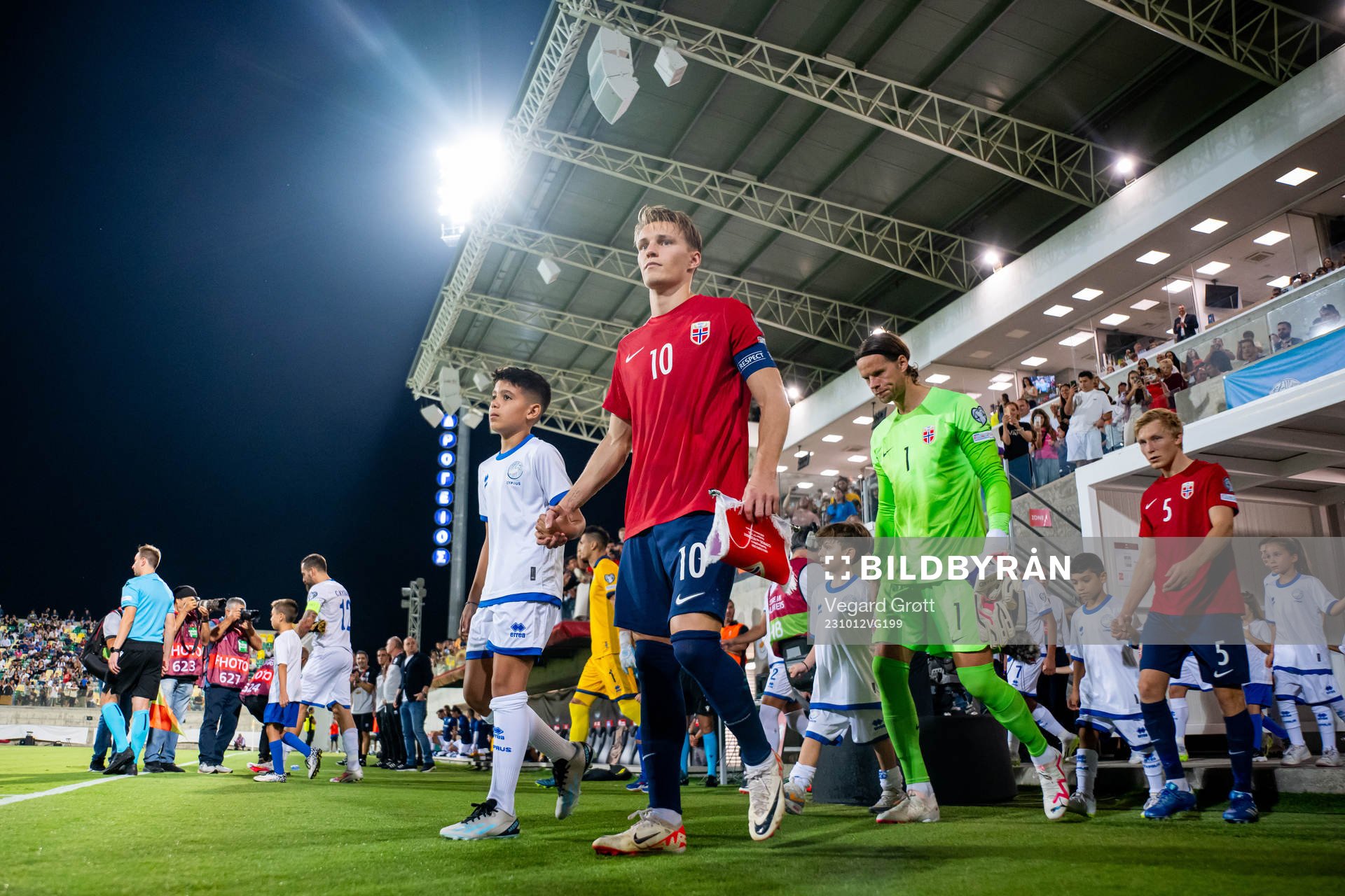 Martin Ødegaard of Norway enters the pitch