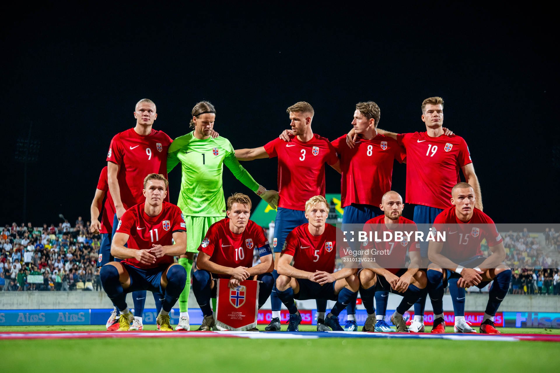 Erling Braut Haaland, Martin Ødegaard, Birger Meling,