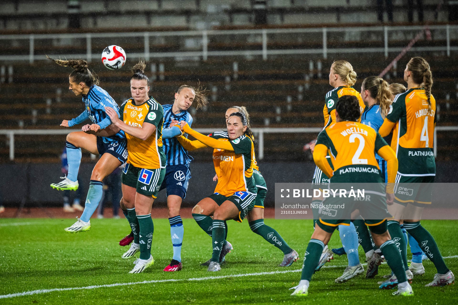 Djurgårdens och IFK Norrköpings spelare