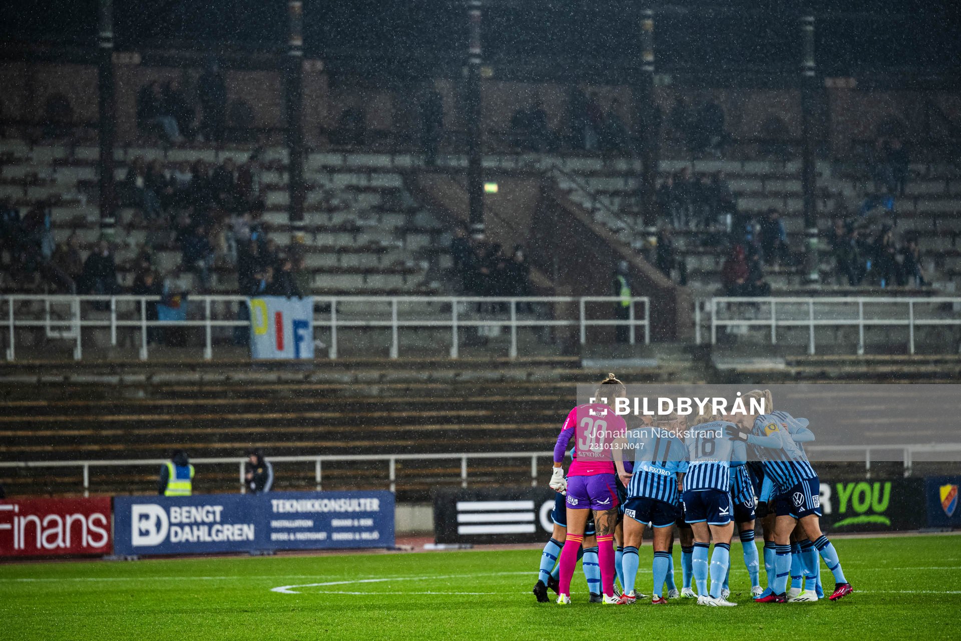 Djurgårdens spelare samlas