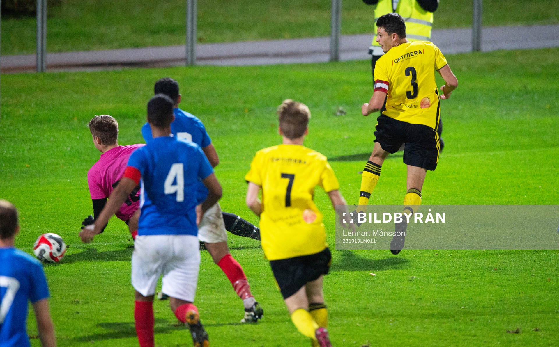IFK Hässleholms  Isak Orajärvi nära öka ledningen i