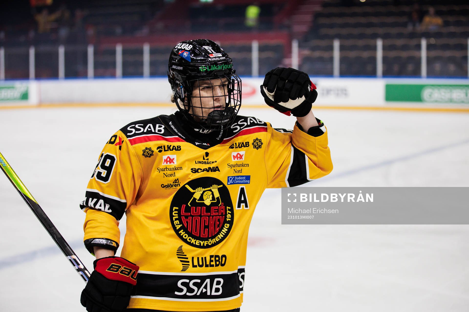 Luleås Emma Nordin jublar