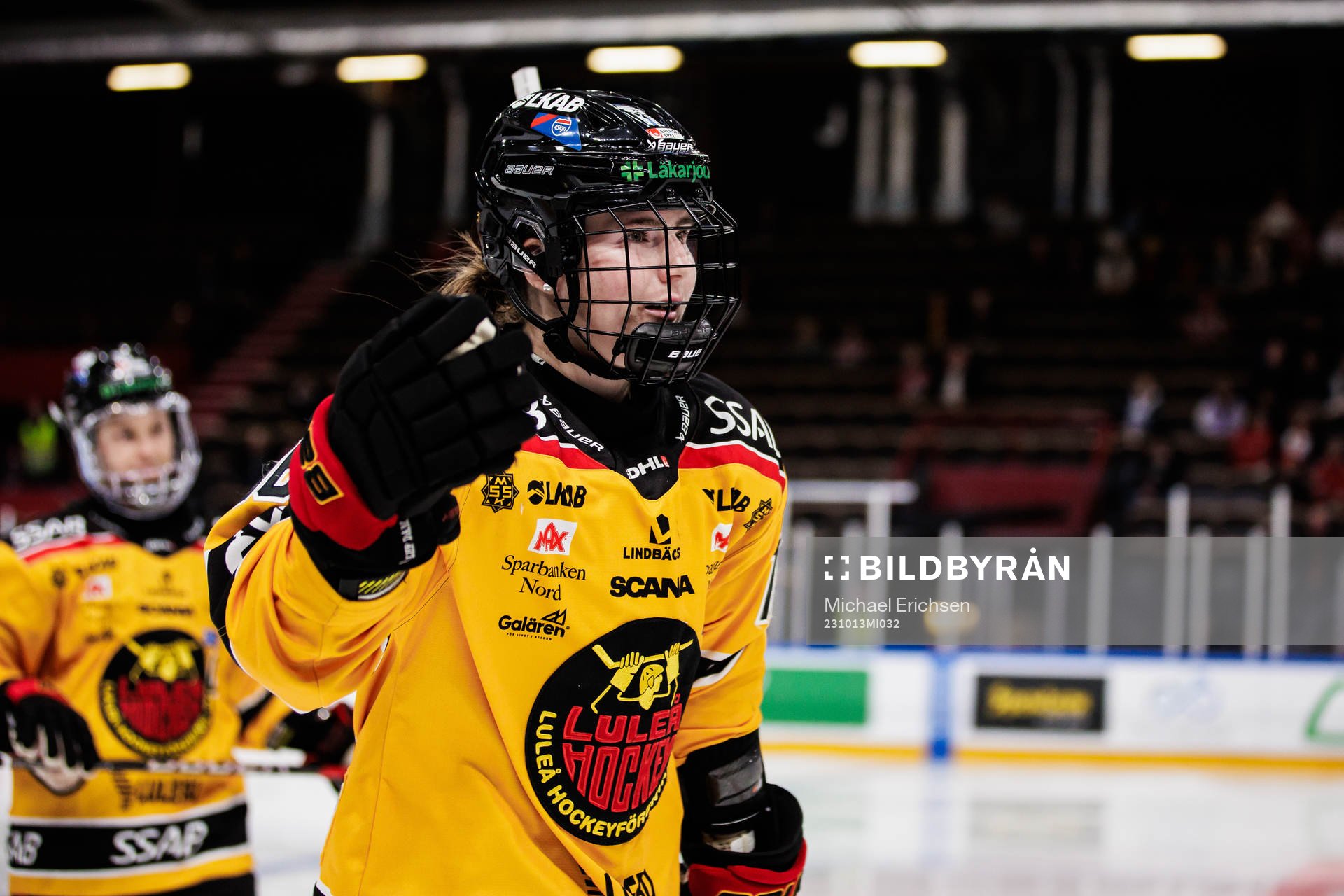 Luleås Petra Nieminen jublar