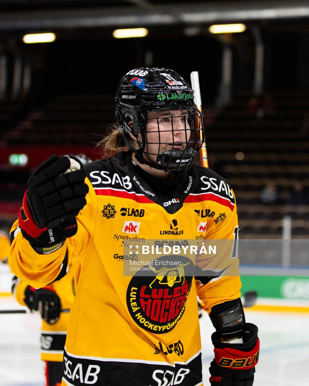 Luleås Petra Nieminen jublar