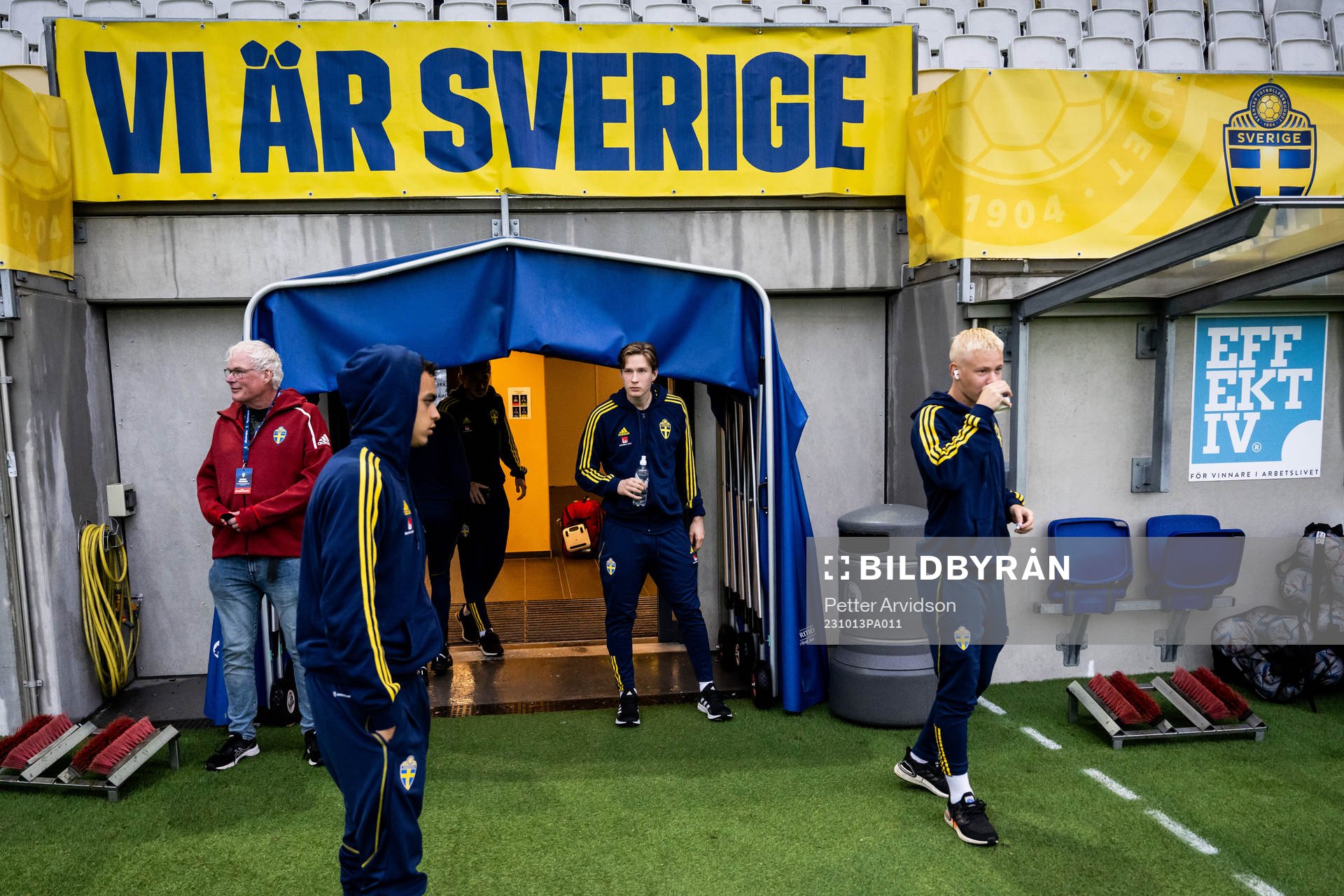 Goalkeeper David Celic and Otto Rosengren of Sweden