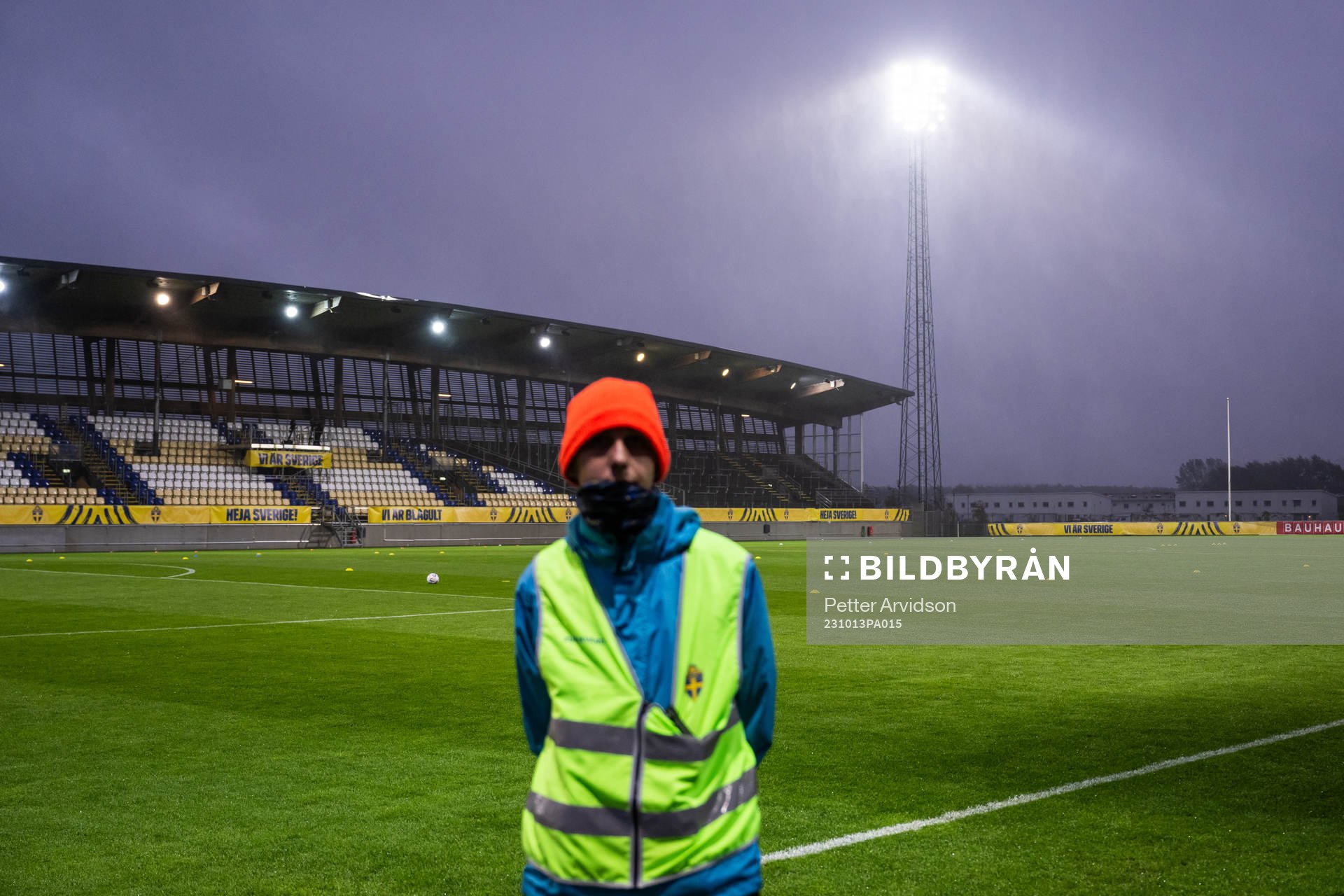 Rain over Falcon Alkoholfri Arena ahead the UEFA European