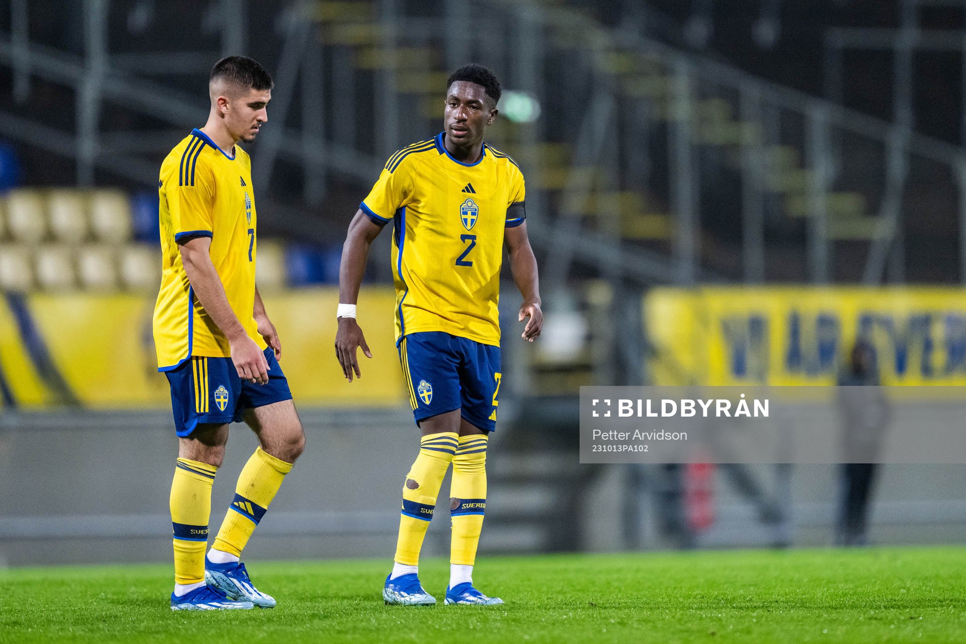 Mayckel Lahdo and Josafat Mendes of Sweden