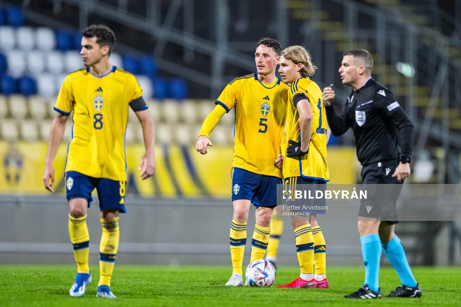 Yasin Ayari, Noah Persson and Sebastian Nanasi of Sweden