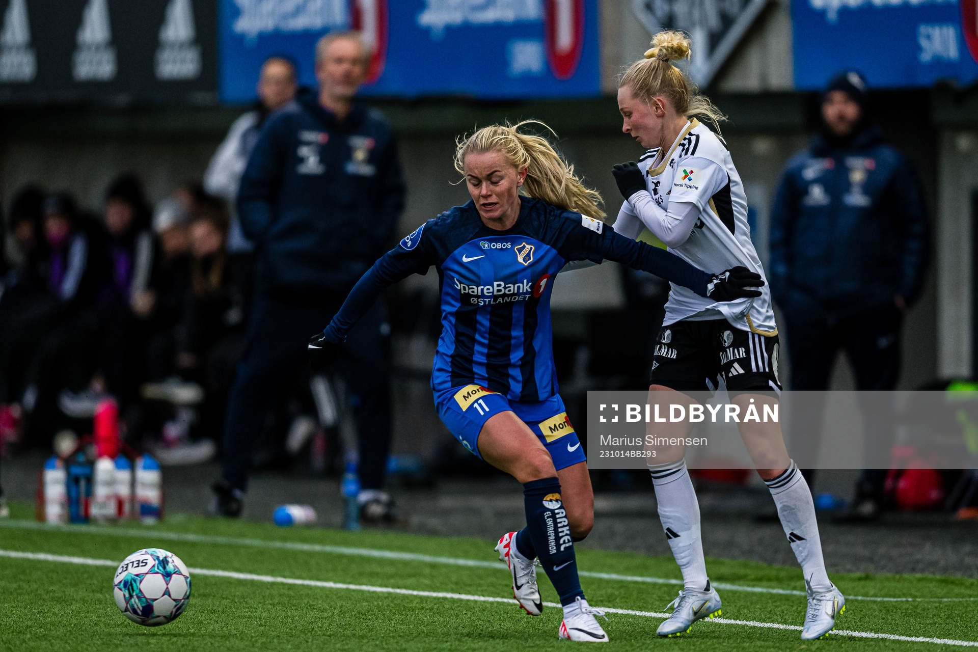 Zara Katarina Jönsson of Stabæk and Emilie Marie Joramo