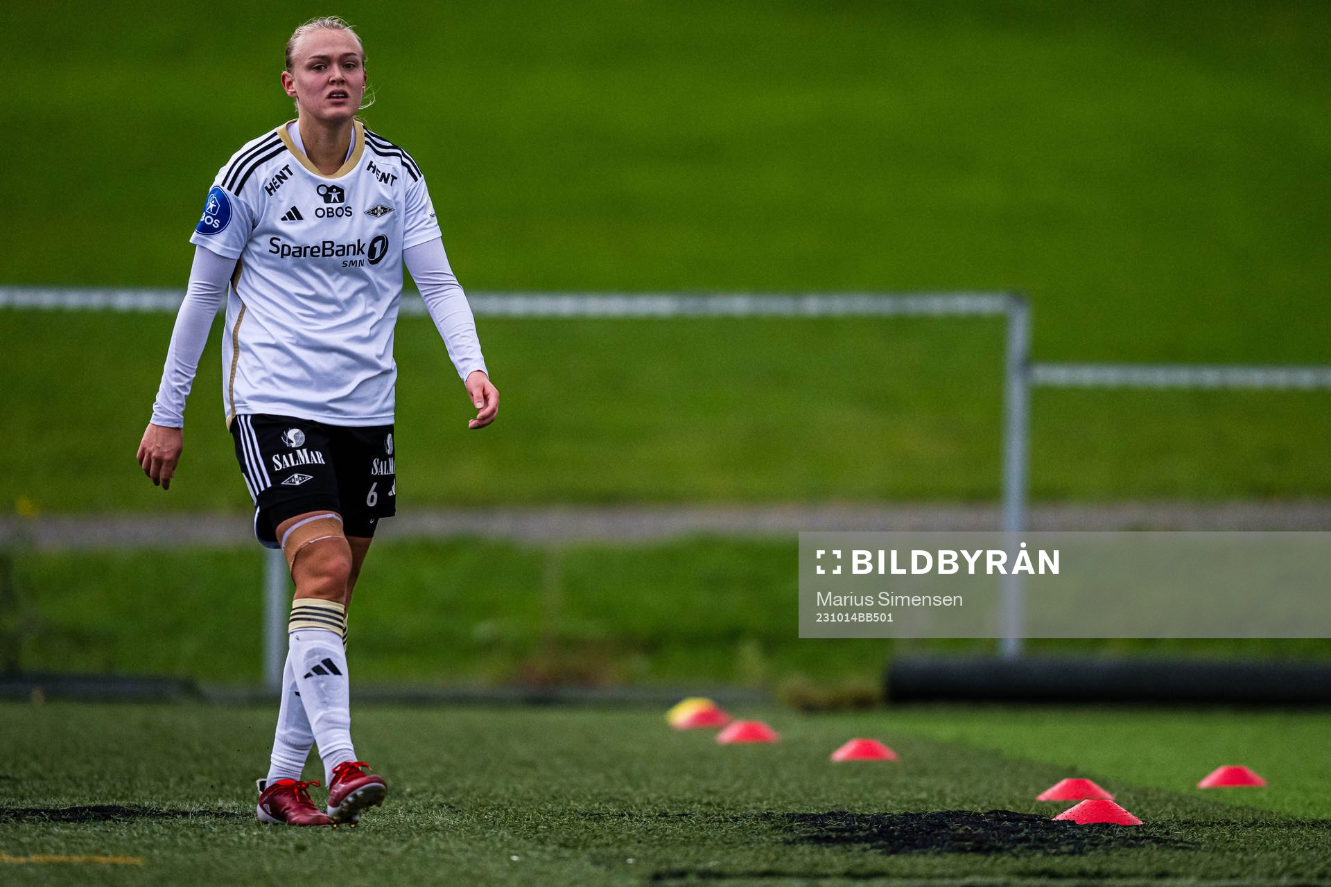 Elin Åhgren Sørum of Rosenborg looks dejected