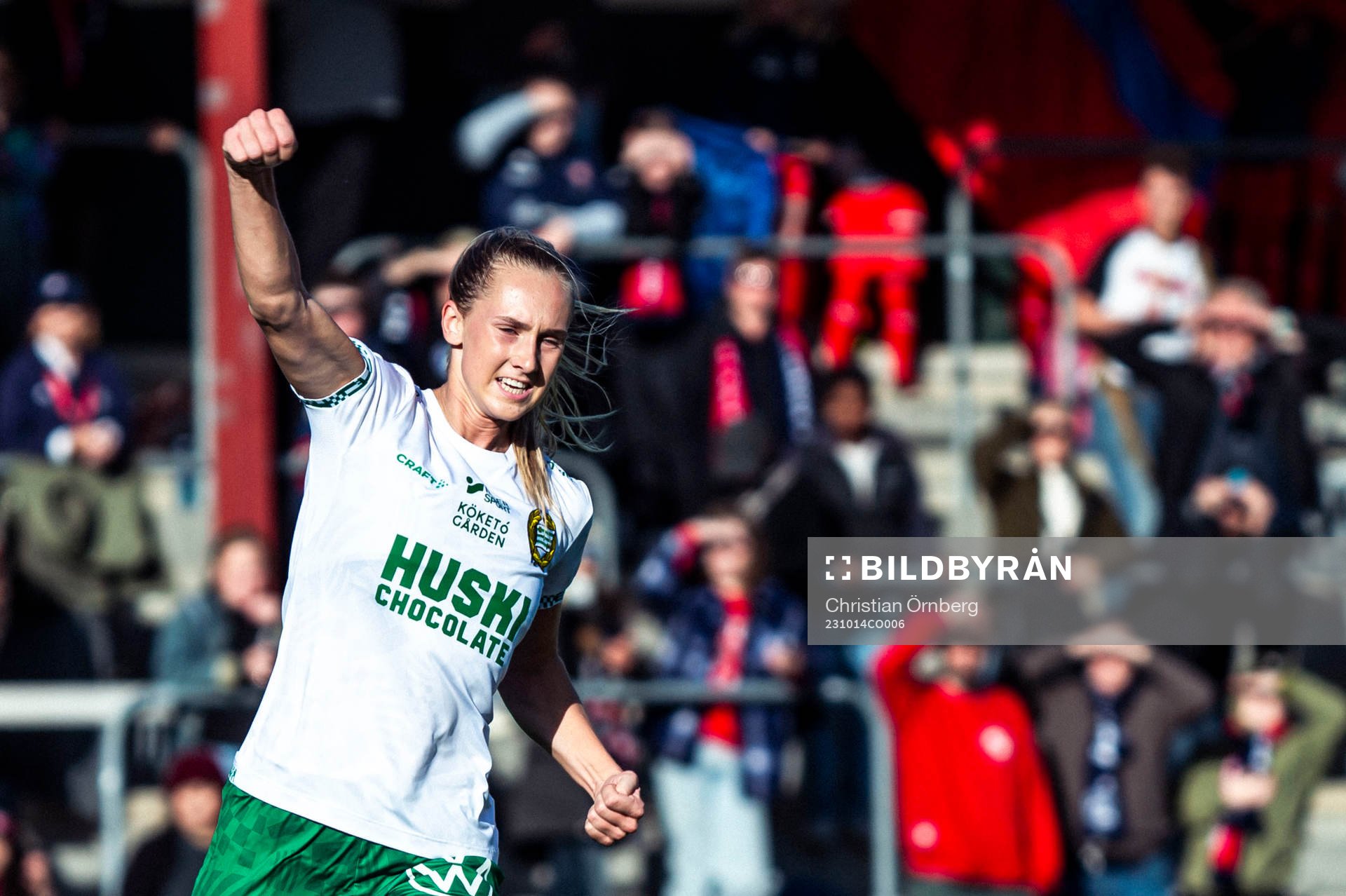 Hammarbys Ellen Wangerheim jublar