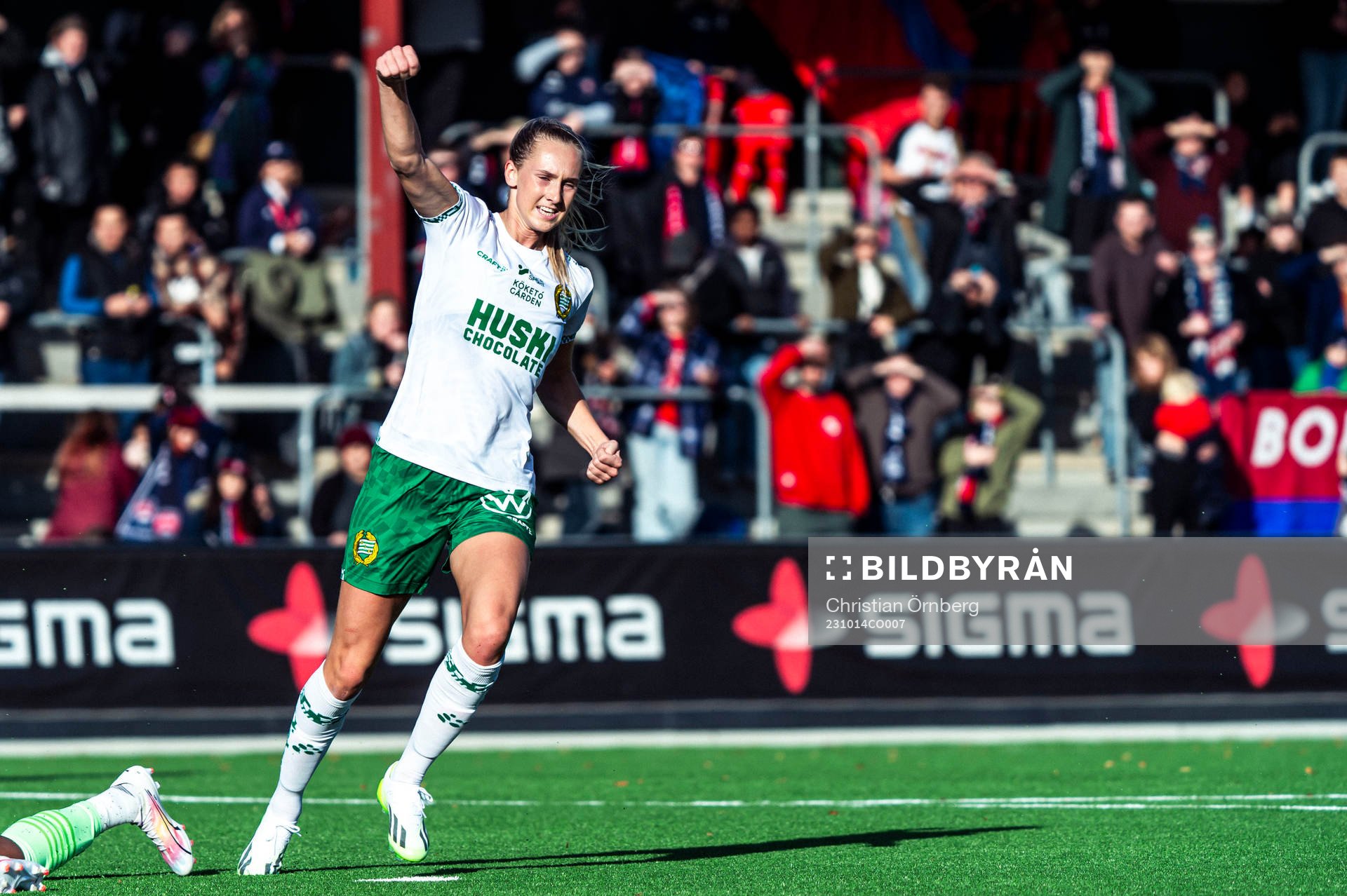 Hammarbys Ellen Wangerheim jublar