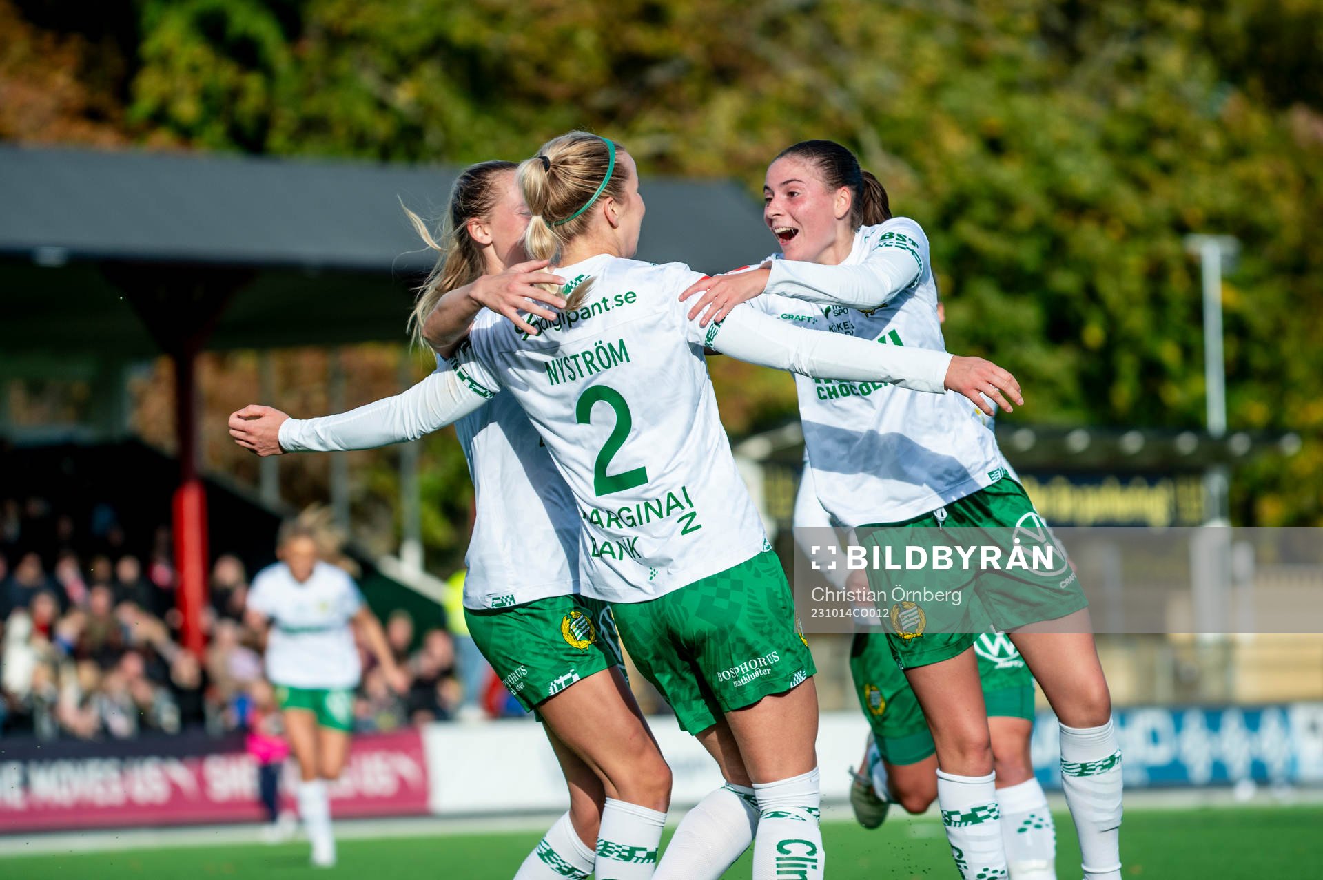Hammarbys Eva Nyström jublar