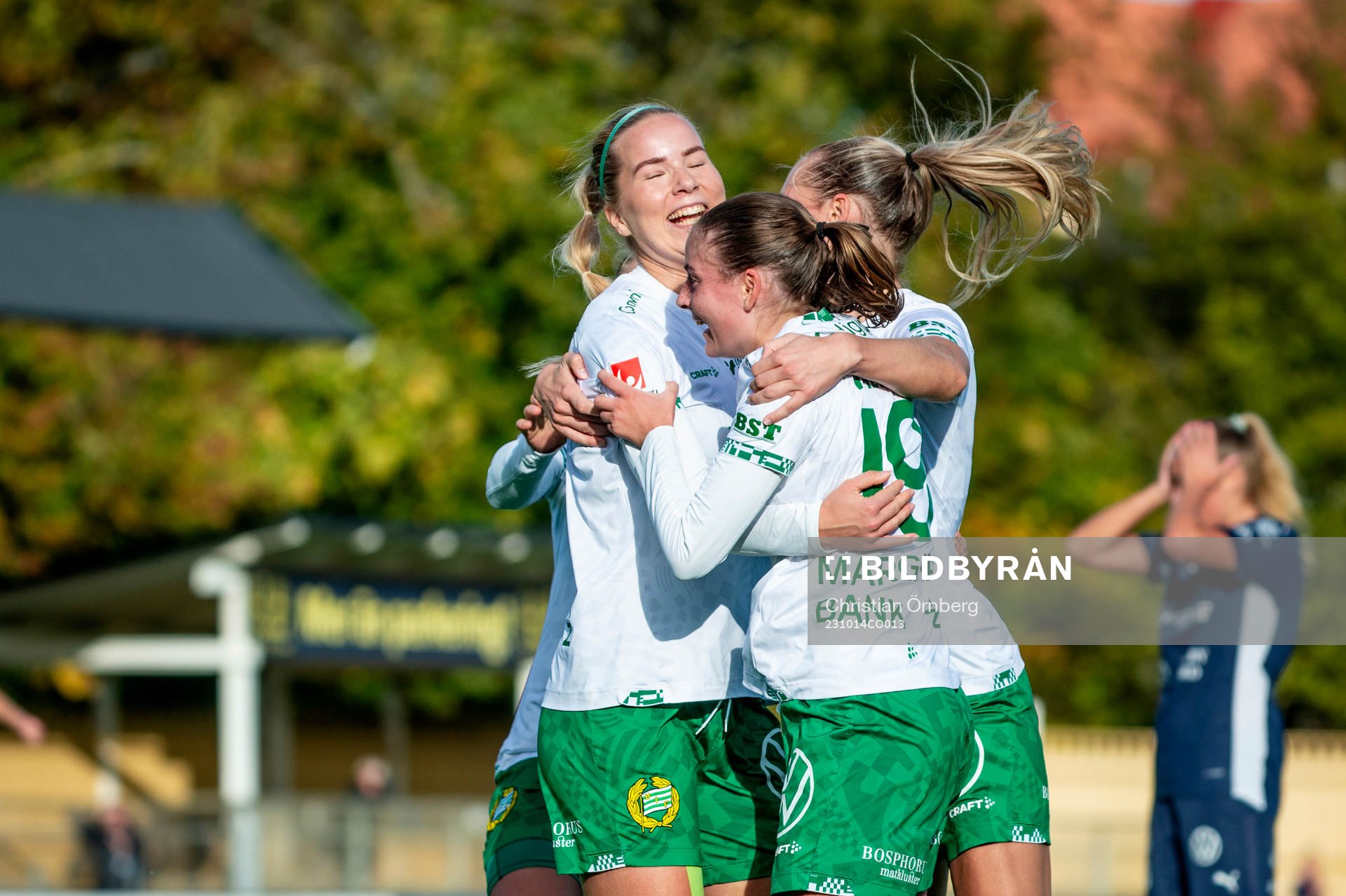 Hammarbys Eva Nyström jublar