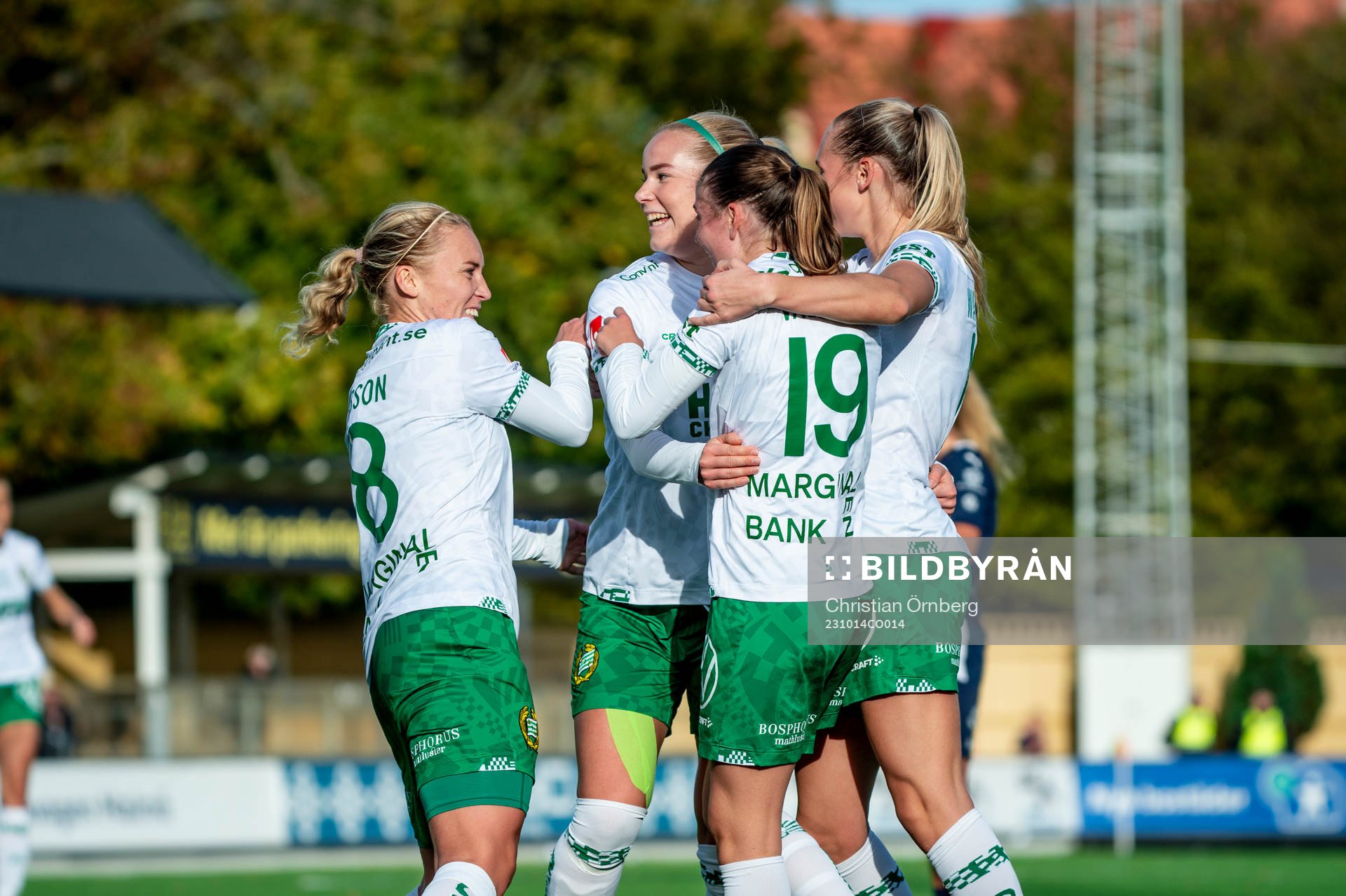 Hammarbys Eva Nyström jublar