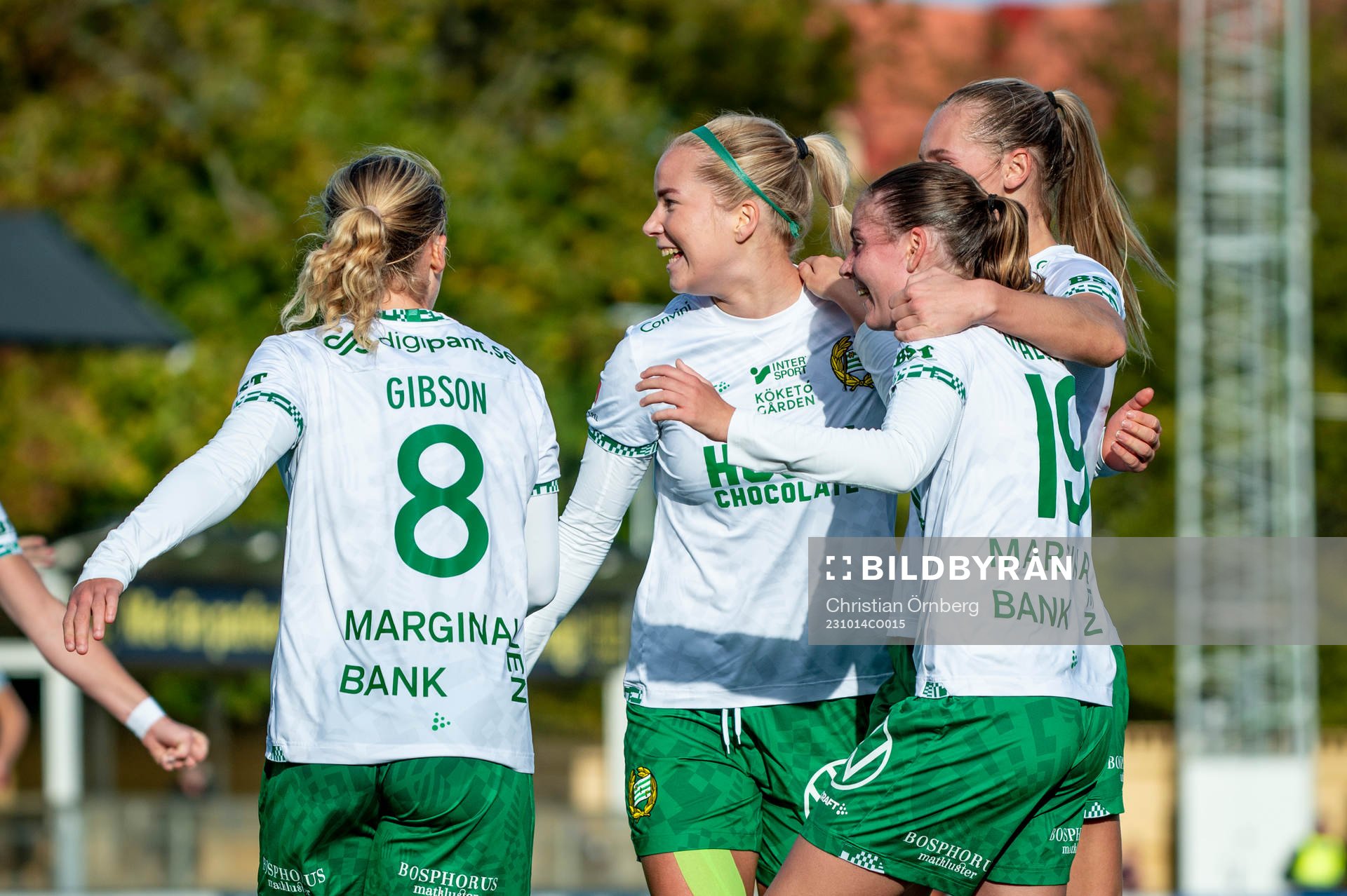 Hammarbys Eva Nyström jublar