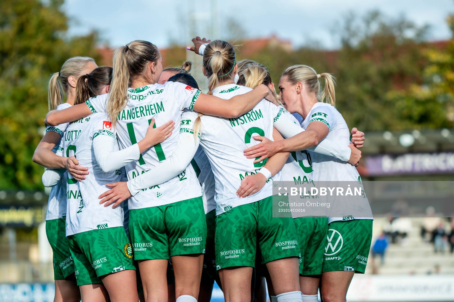 Hammarbys Eva Nyström jublar