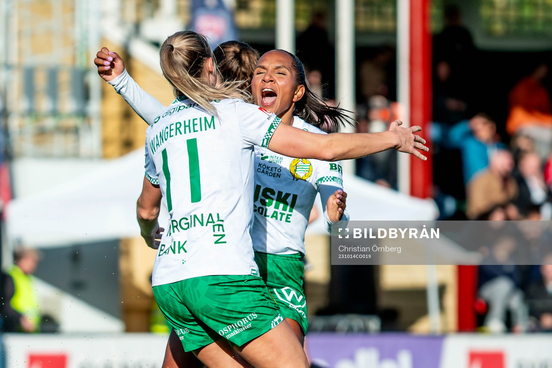 Hammarbys Ellen Wangerheim jublar