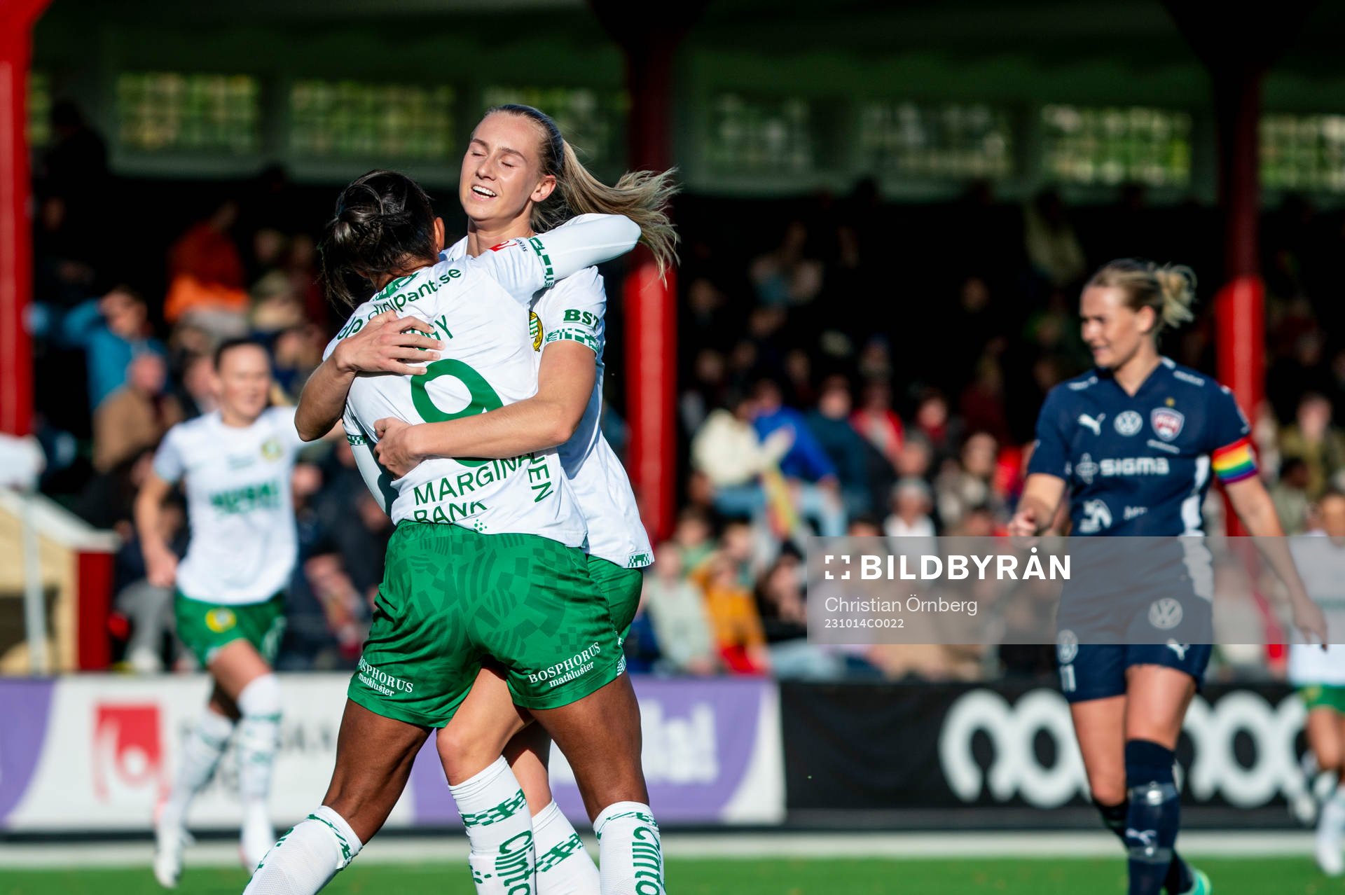 Hammarbys Ellen Wangerheim jublar