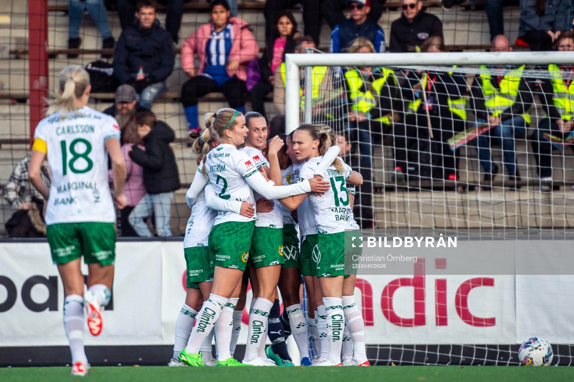 Hammarbys Ellen Wangerheim jublar