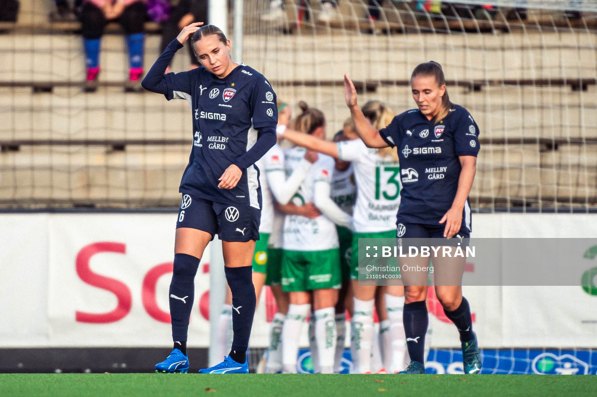 FC Rosengårds Ria Noora Minerva Öling deppar