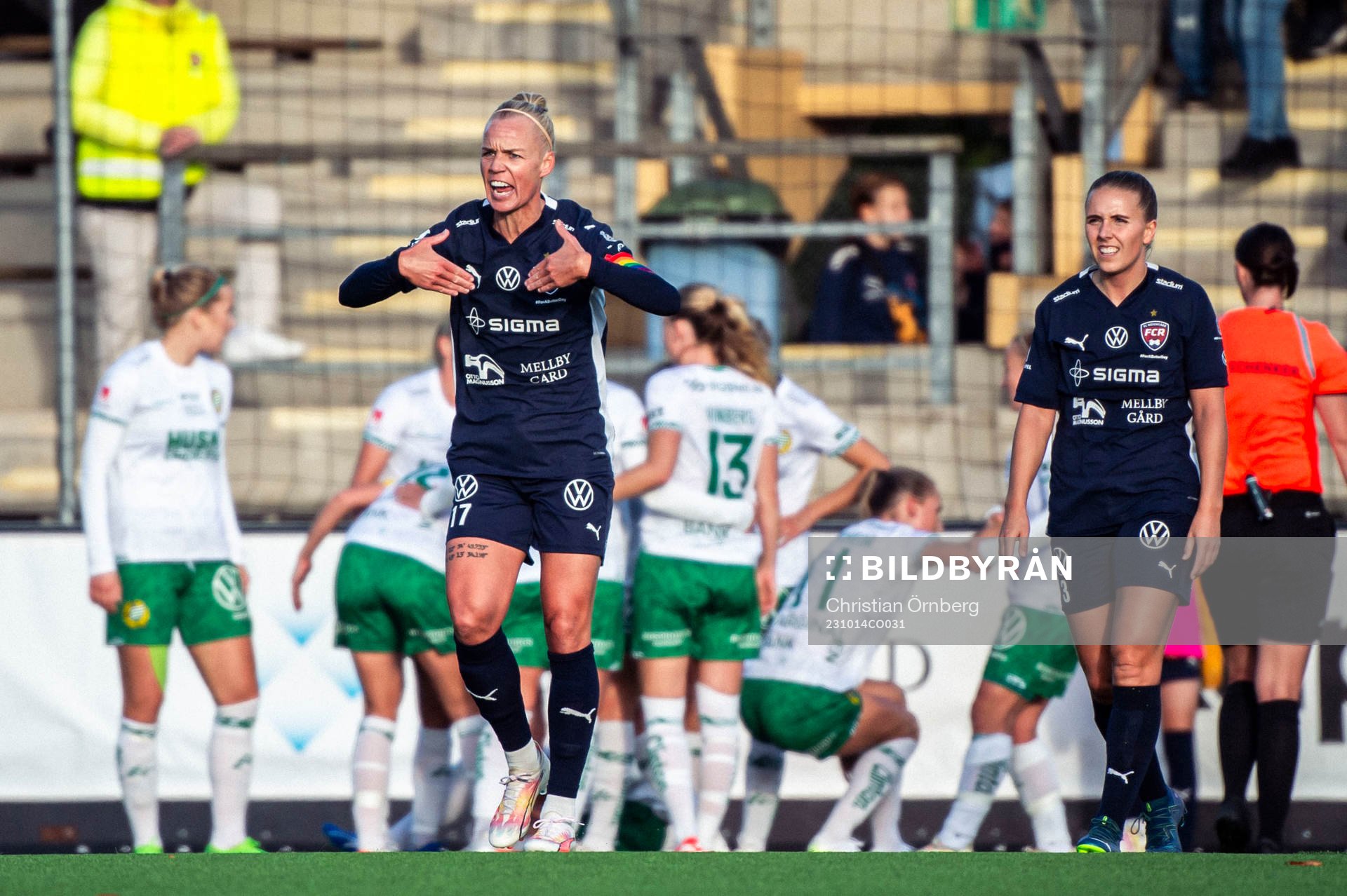 FC Rosengårds Caroline Seger deppar