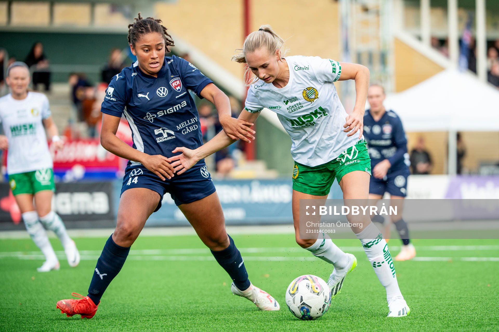 FC Rosengårds Jo-Anne Agbor Tataw Cronquist mot Hammarbys
