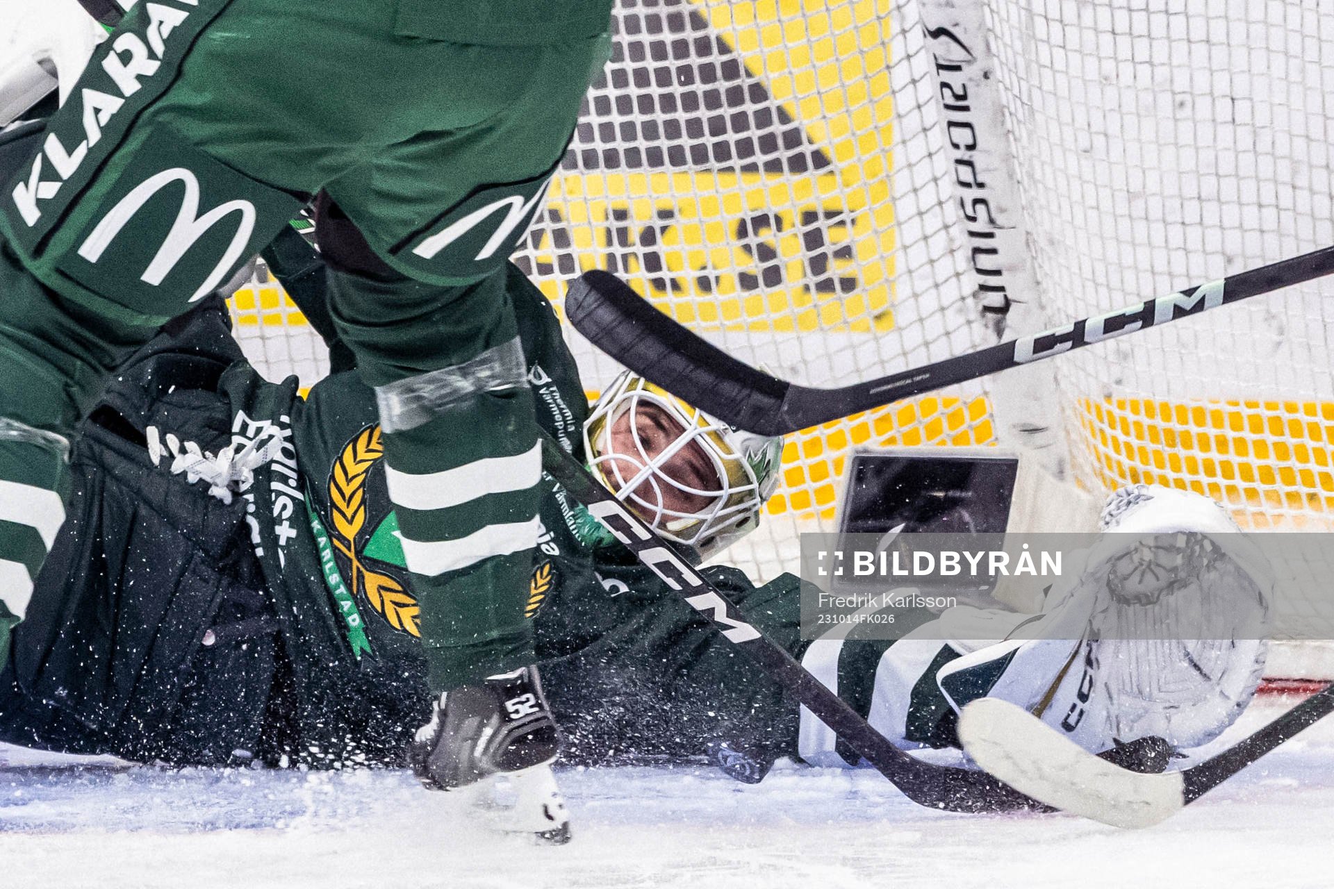 Färjestads målvakt Maxime Lagacé