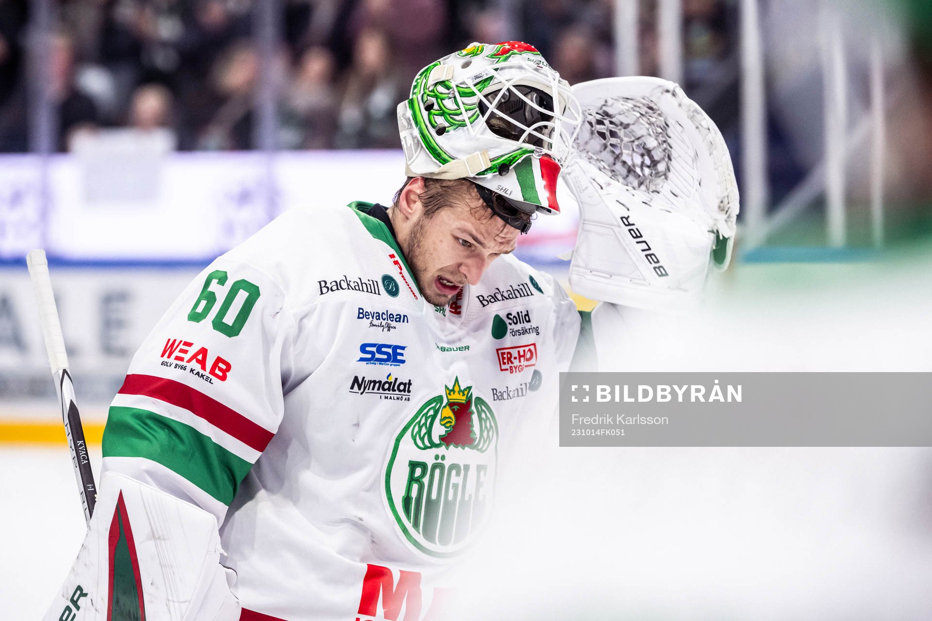 Rögles målvakt Petr Kvaca deppar