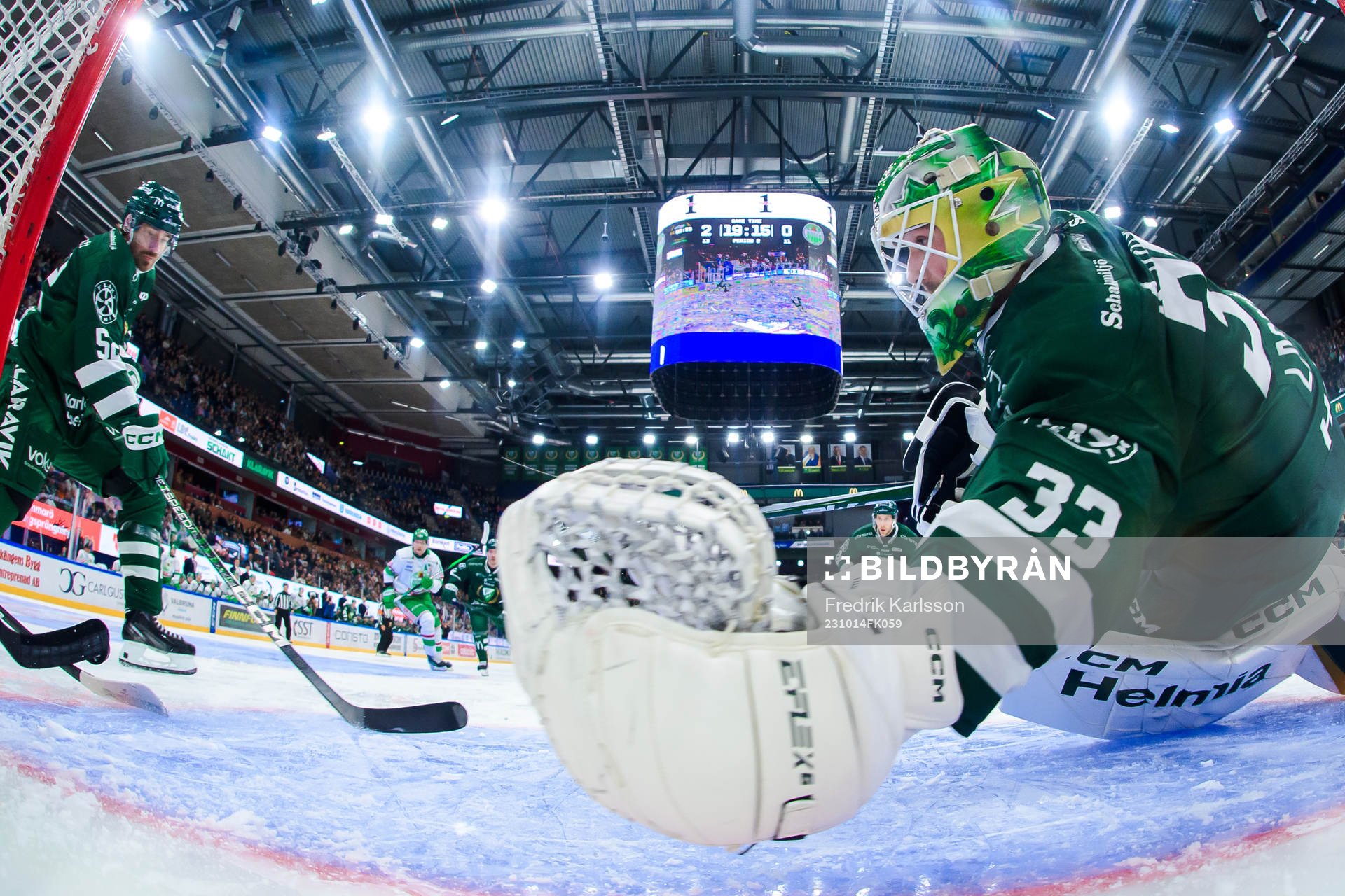 Färjestads målvakt Maxime Lagacé