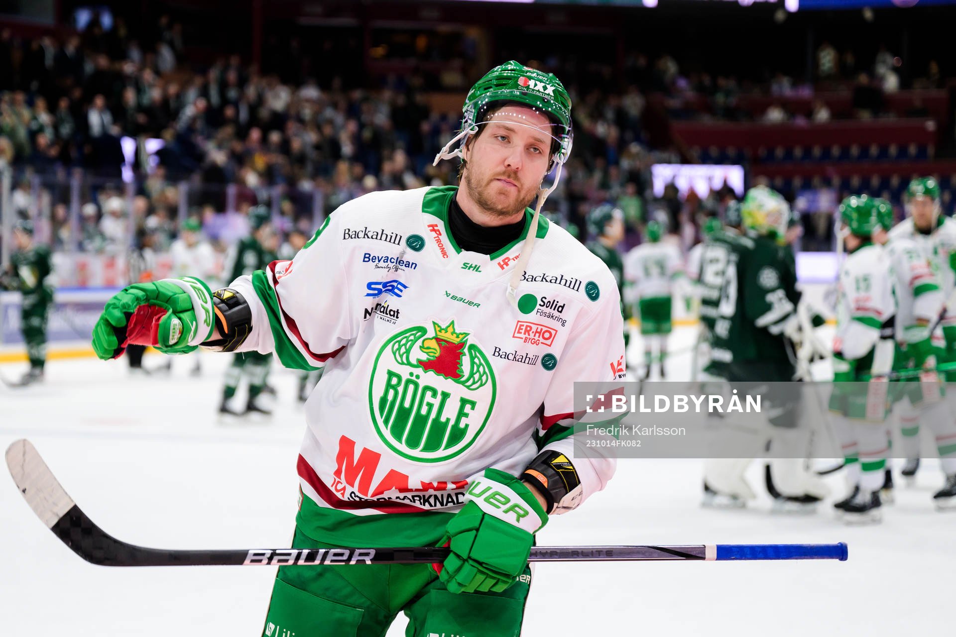 Rögles Linus Sandin deppar