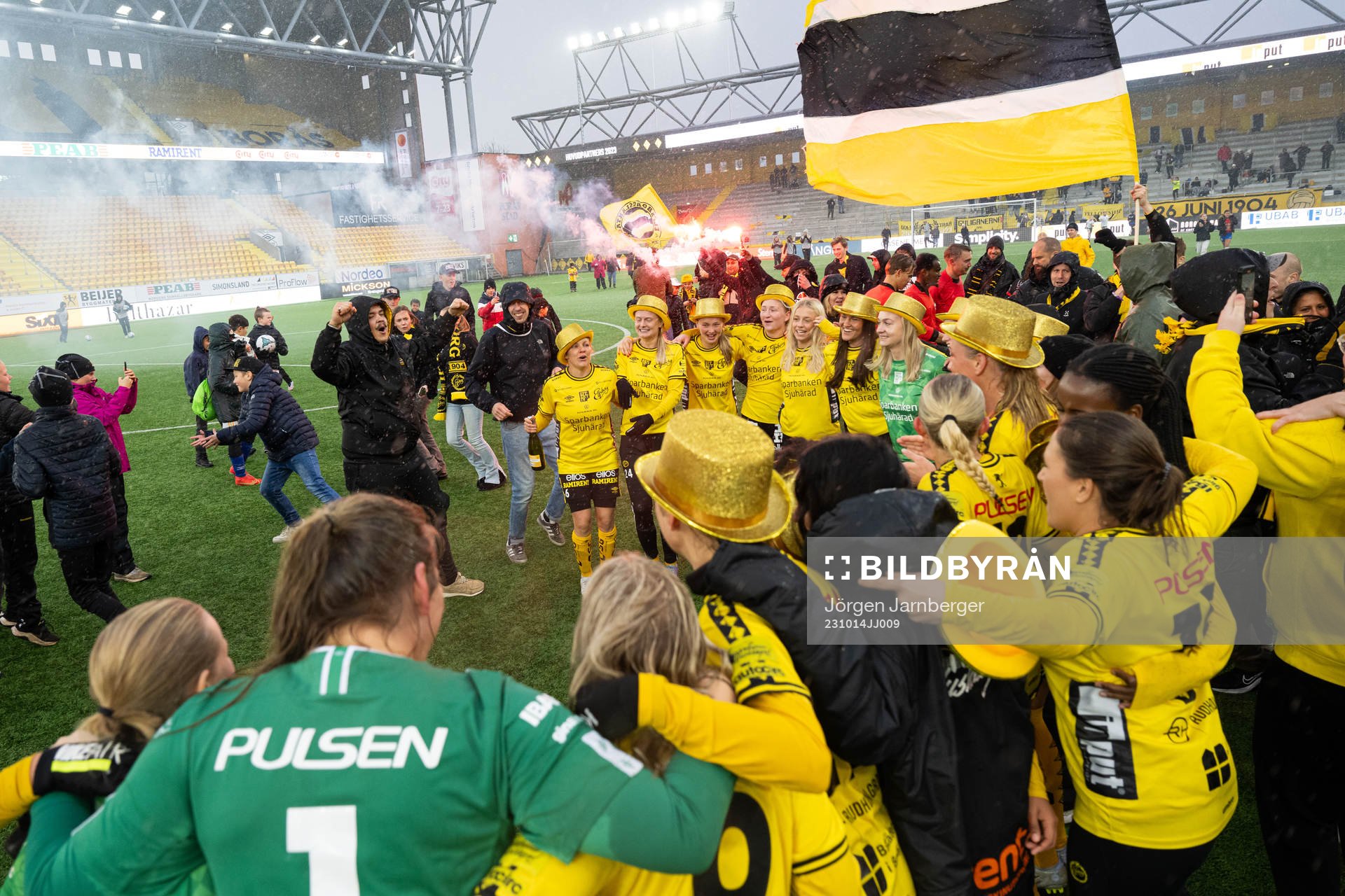 Elfsborgs spelare jublar