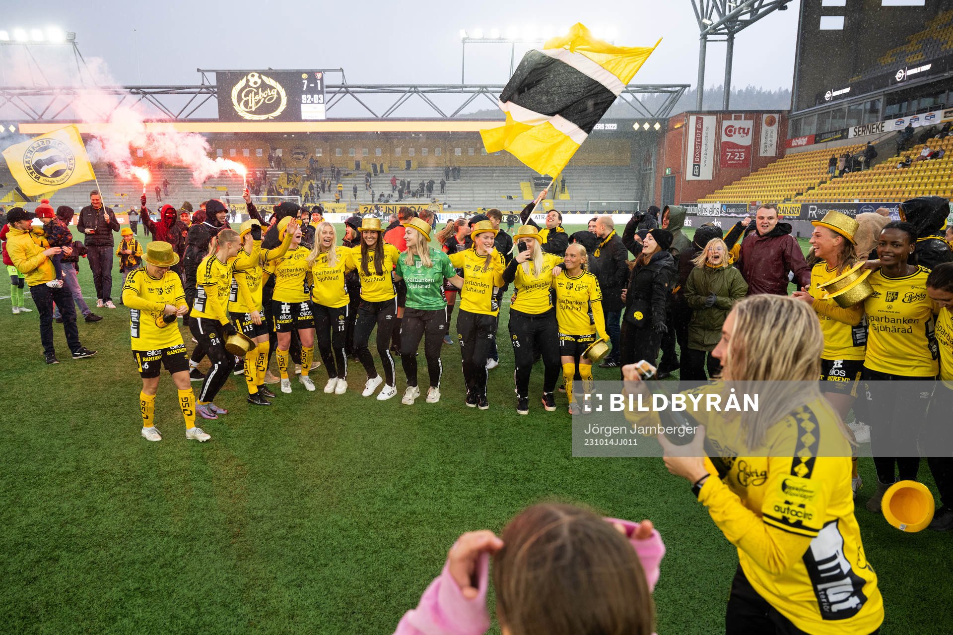 Elfsborgs spelare jublar
