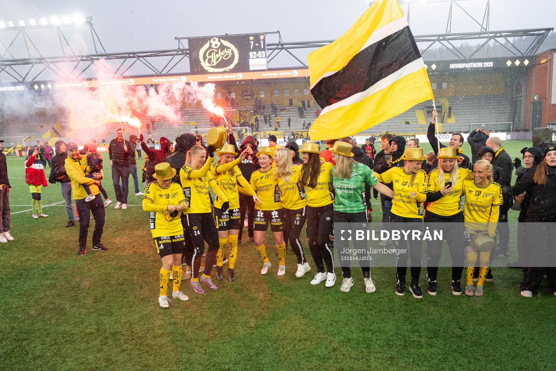 Elfsborgs spelare jublar