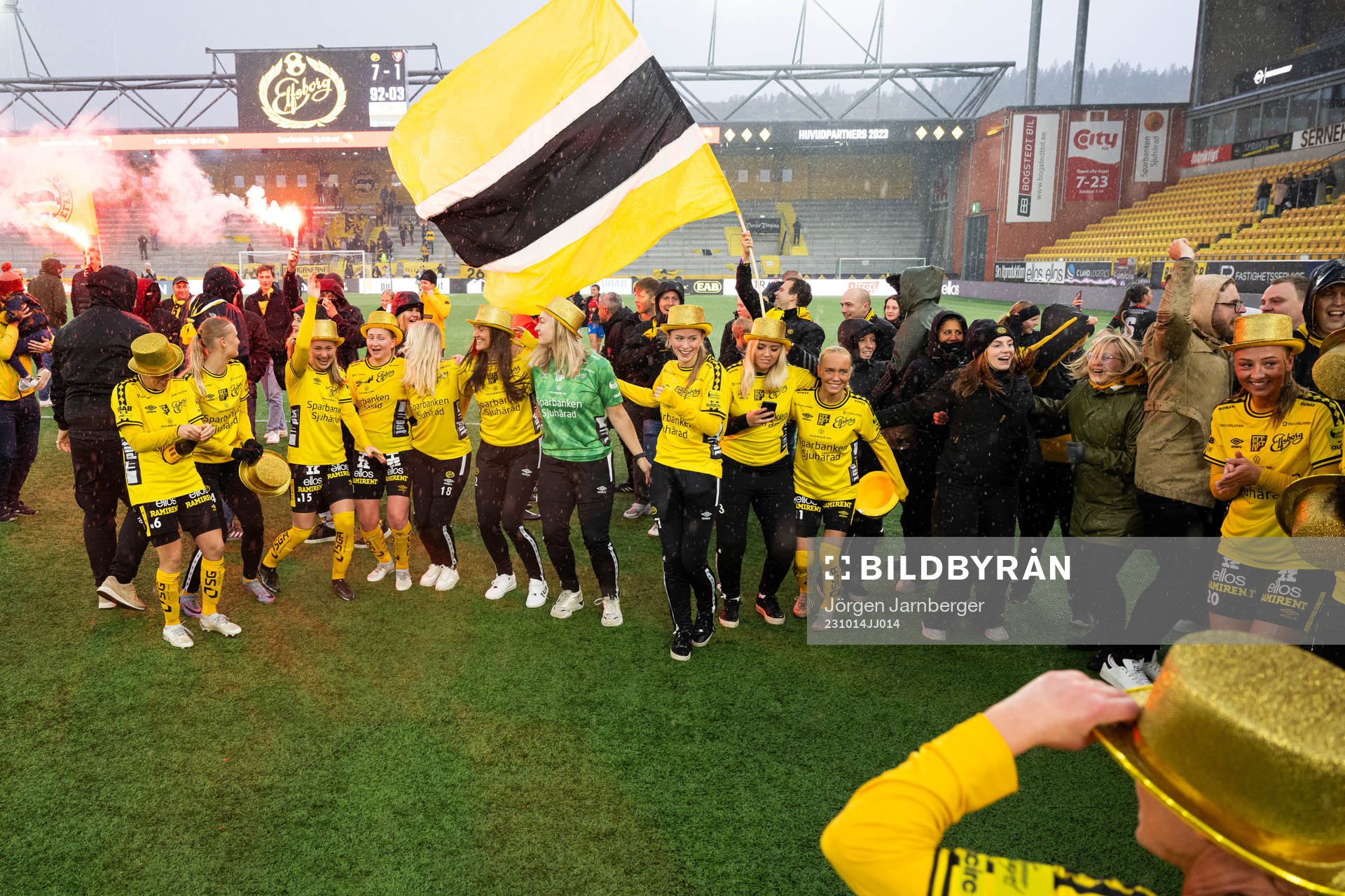 Elfsborgs spelare jublar