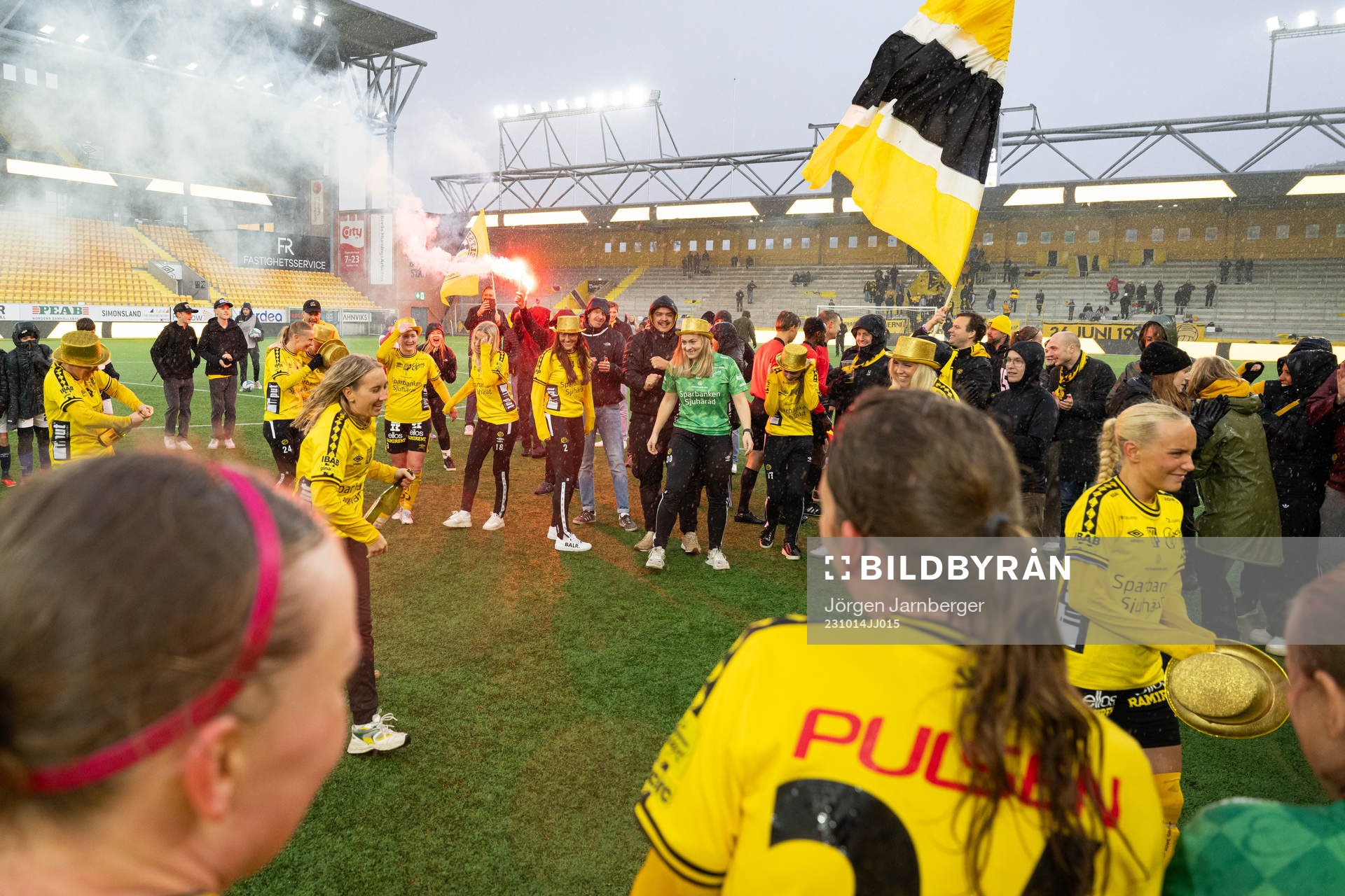 Elfsborgs spelare jublar