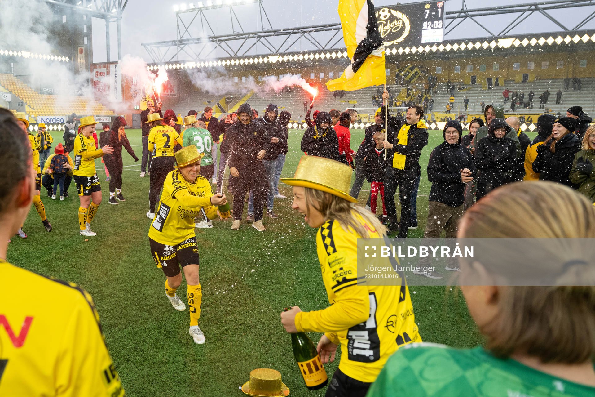 Elfsborgs spelare jublar