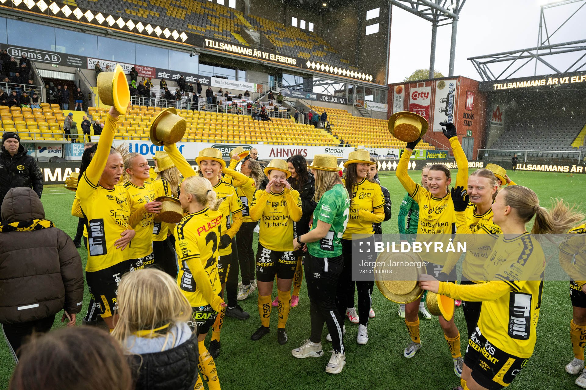 Elfsborgs spelare jublar