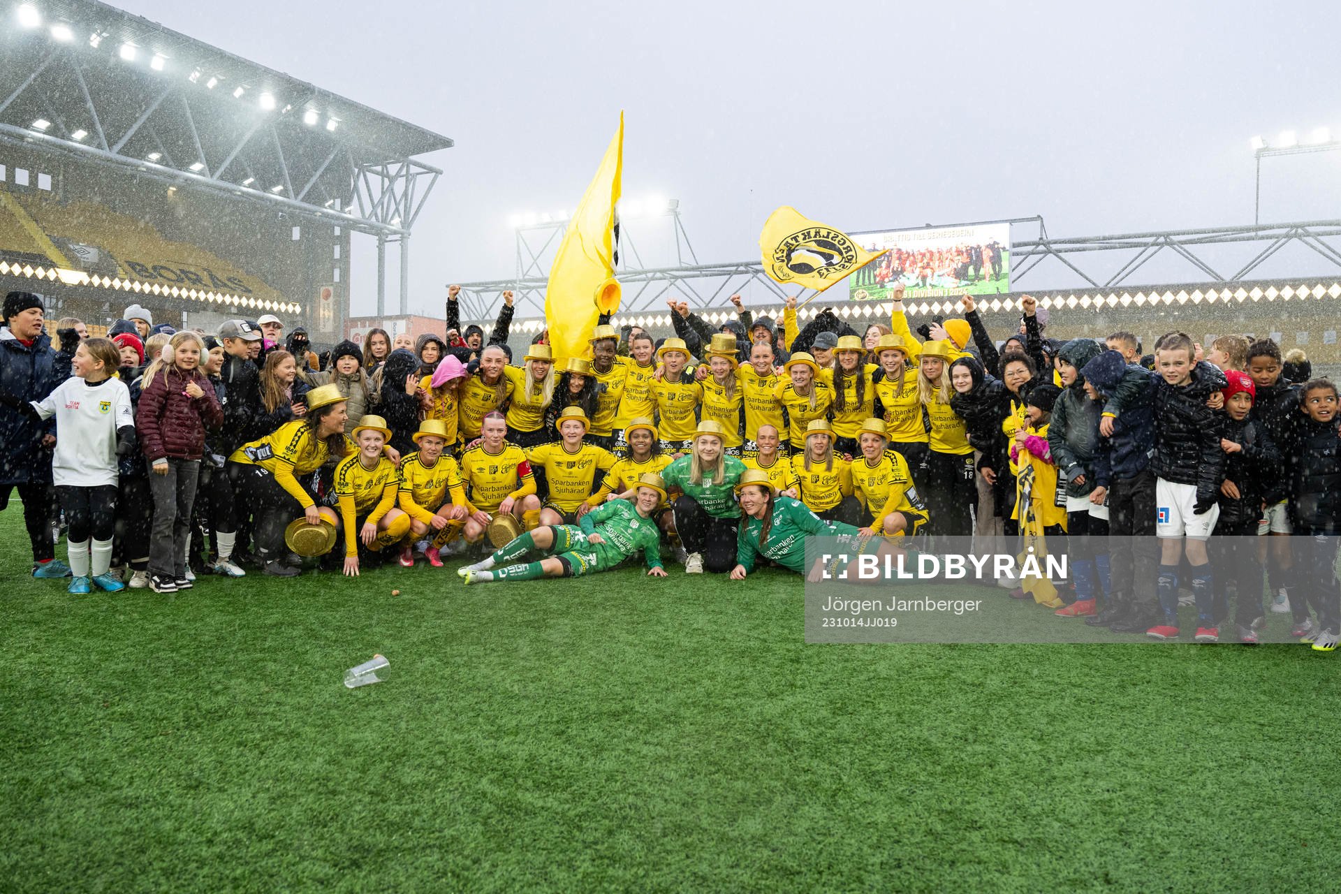 Elfsborgs spelare jublar