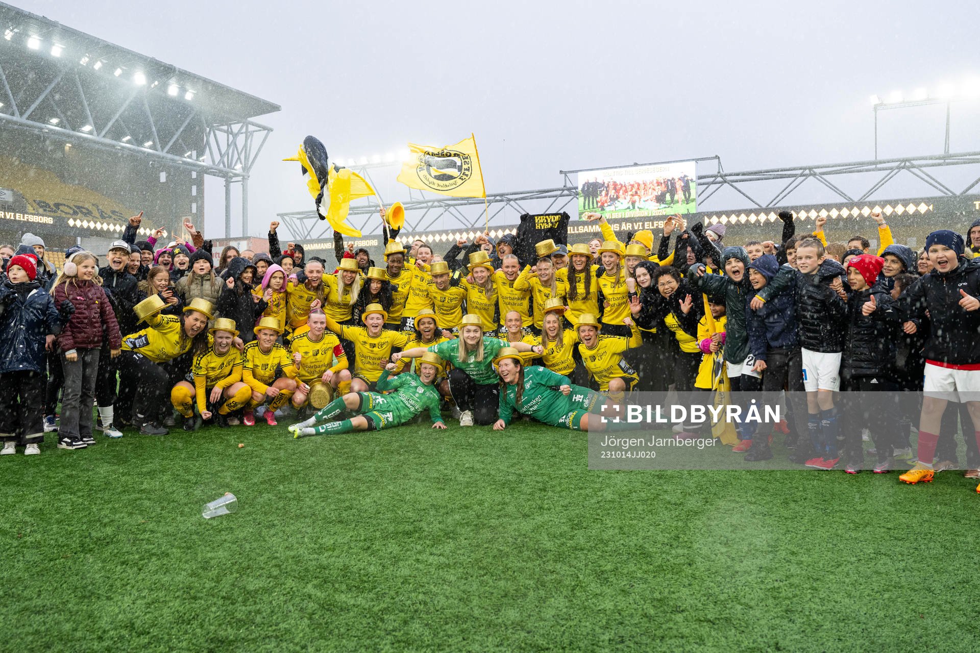 Elfsborgs spelare jublar