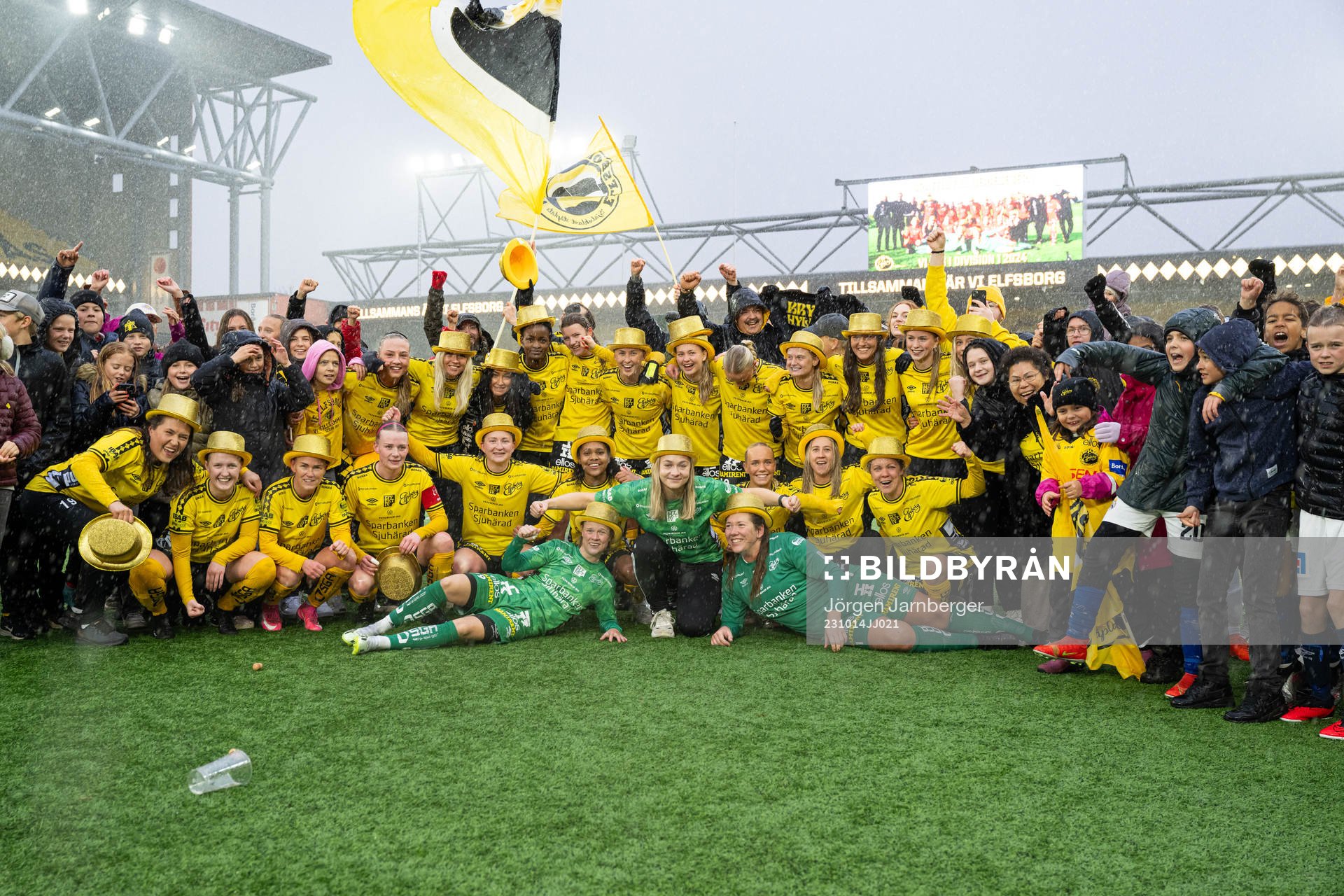 Elfsborgs spelare jublar