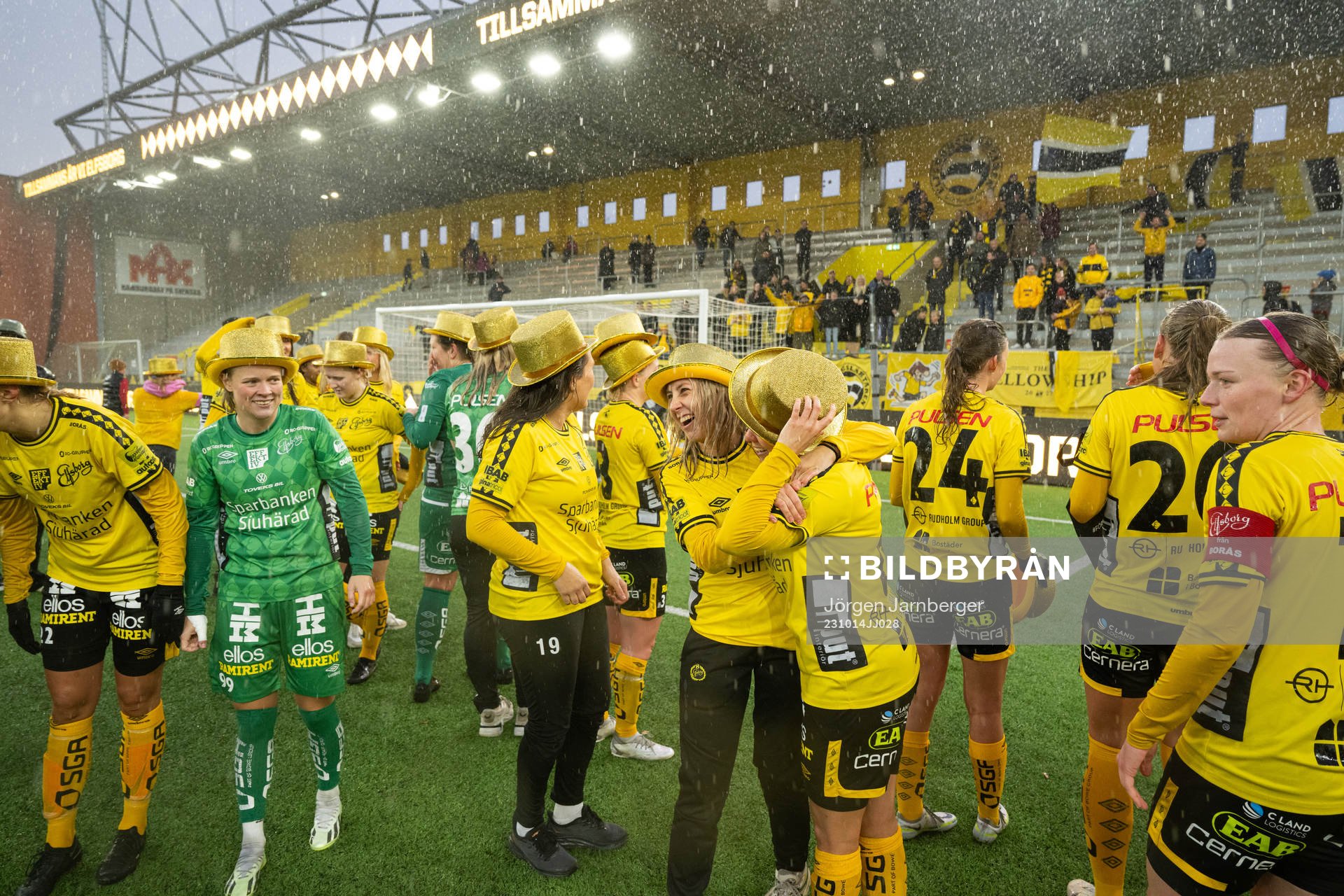 Elfsborgs spelare jublar