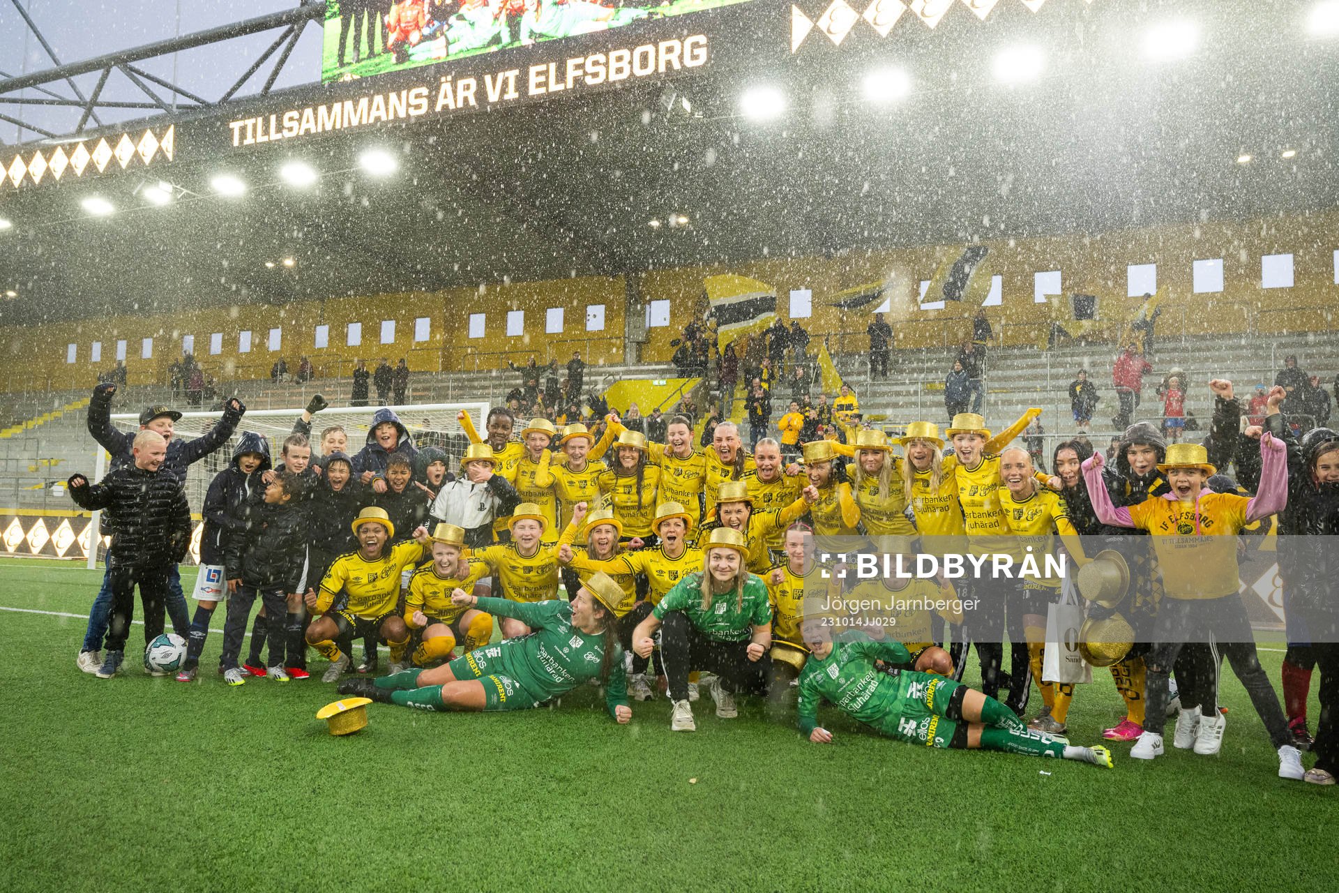 Elfsborgs spelare jublar
