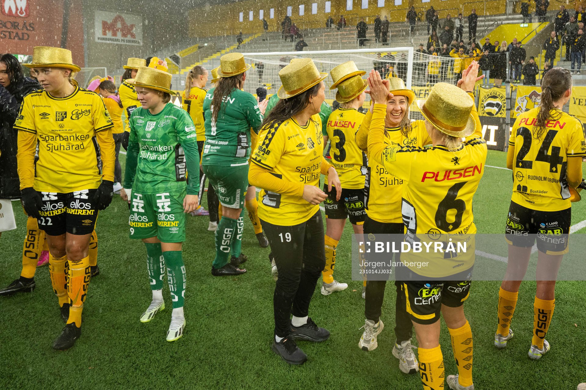 Elfsborgs spelare jublar