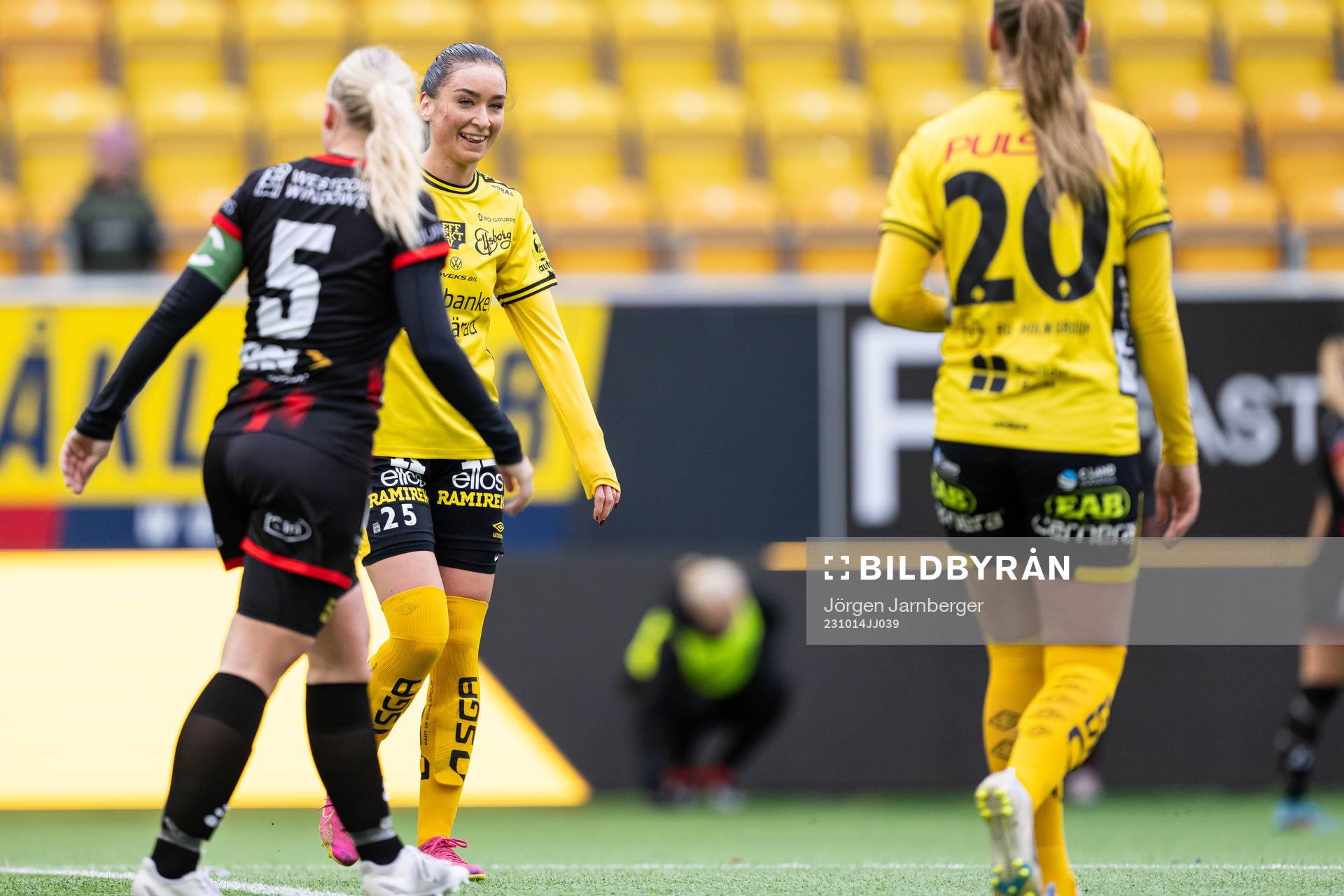 Elfsborgs Izabella Bergström jublar